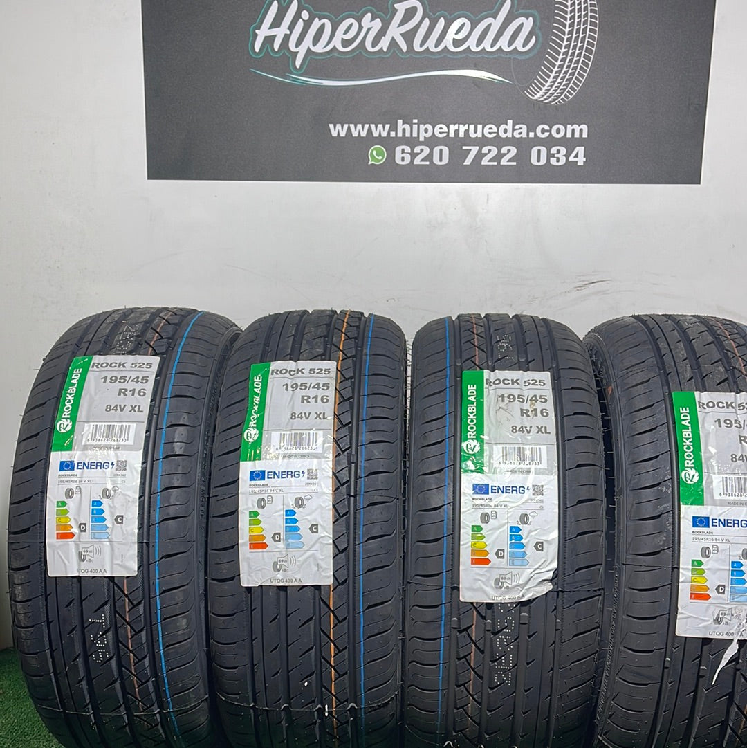 195 45 16 84V XL ROCKBLADE ROCK 525 / PRECIO UNIDAD, ENVÍO GRATIS.