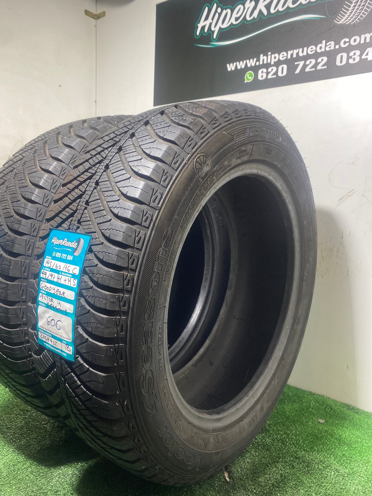 195 60 16C 99/97 H M+S GOODYEAR VECTOR 4 SEASONS
