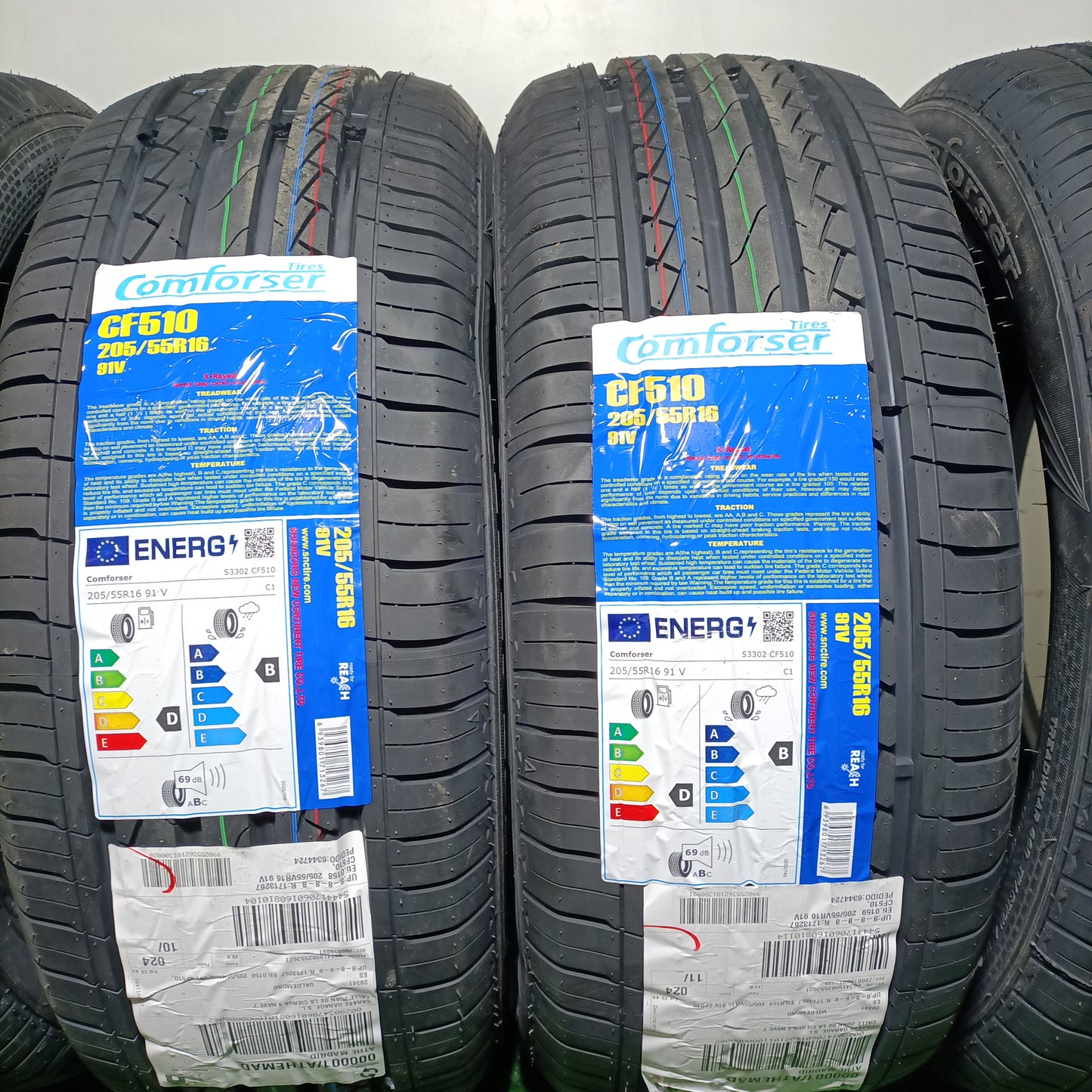 205 55 16 91V COMFORSER TIRES CF510 CON PROTECCIÓN DE LLANTA /PRECIO UNIDAD, ENVÍO GRATIS