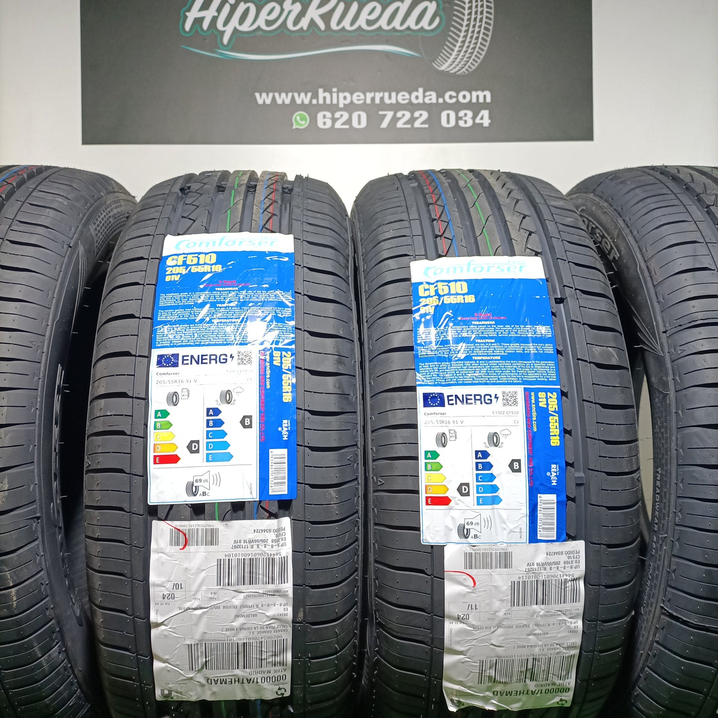 205 55 16 91V COMFORSER TIRES CF510 CON PROTECCIÓN DE LLANTA /PRECIO UNIDAD, ENVÍO GRATIS
