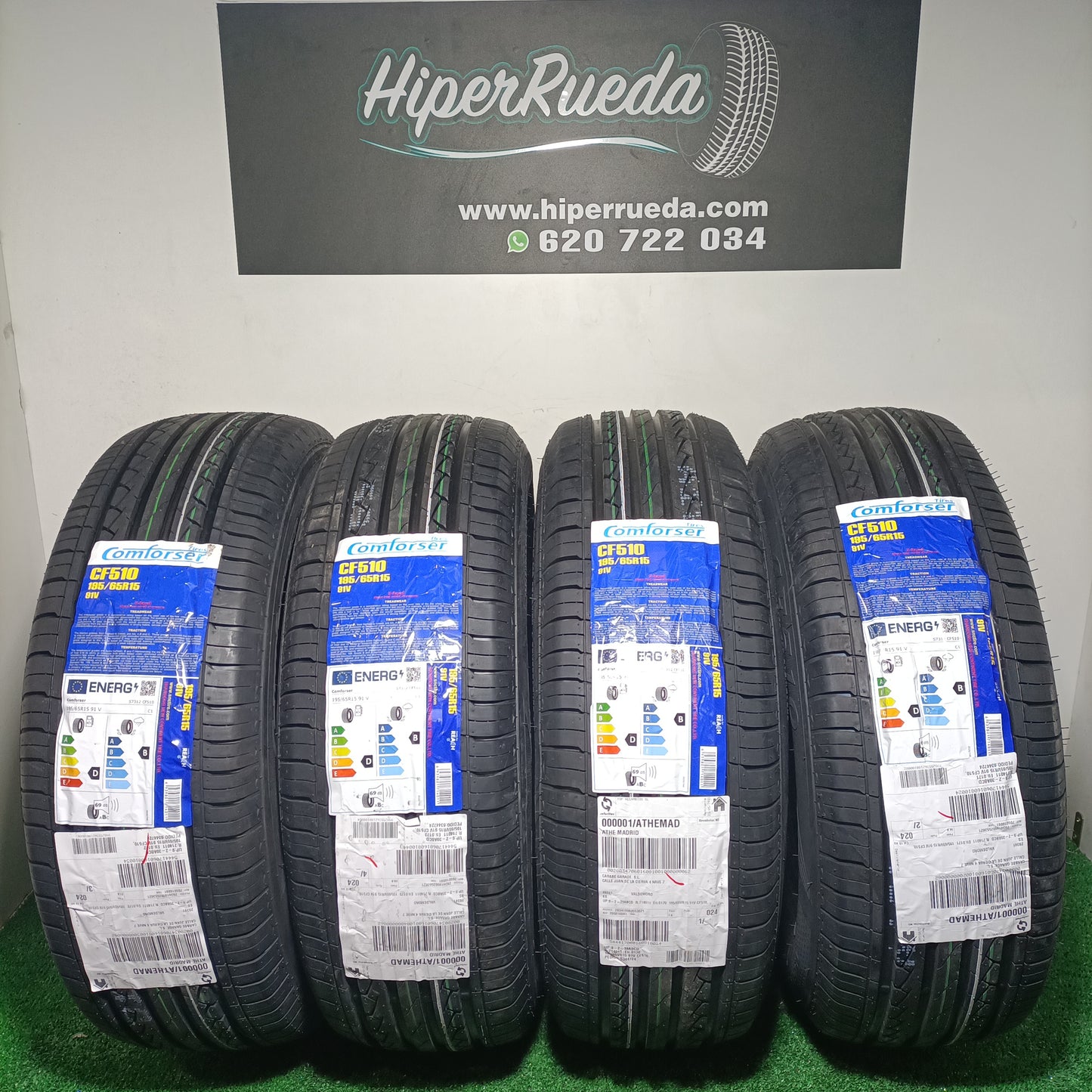 195 65 15 91V COMFORSER TIRES CF510 CON PROTECCIÓN DE LLANTA /PRECIO UNIDAD, ENVÍO GRATIS.