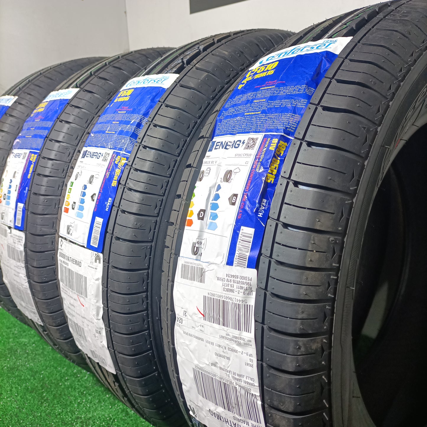 195 65 15 91V COMFORSER TIRES CF510 CON PROTECCIÓN DE LLANTA /PRECIO UNIDAD, ENVÍO GRATIS.