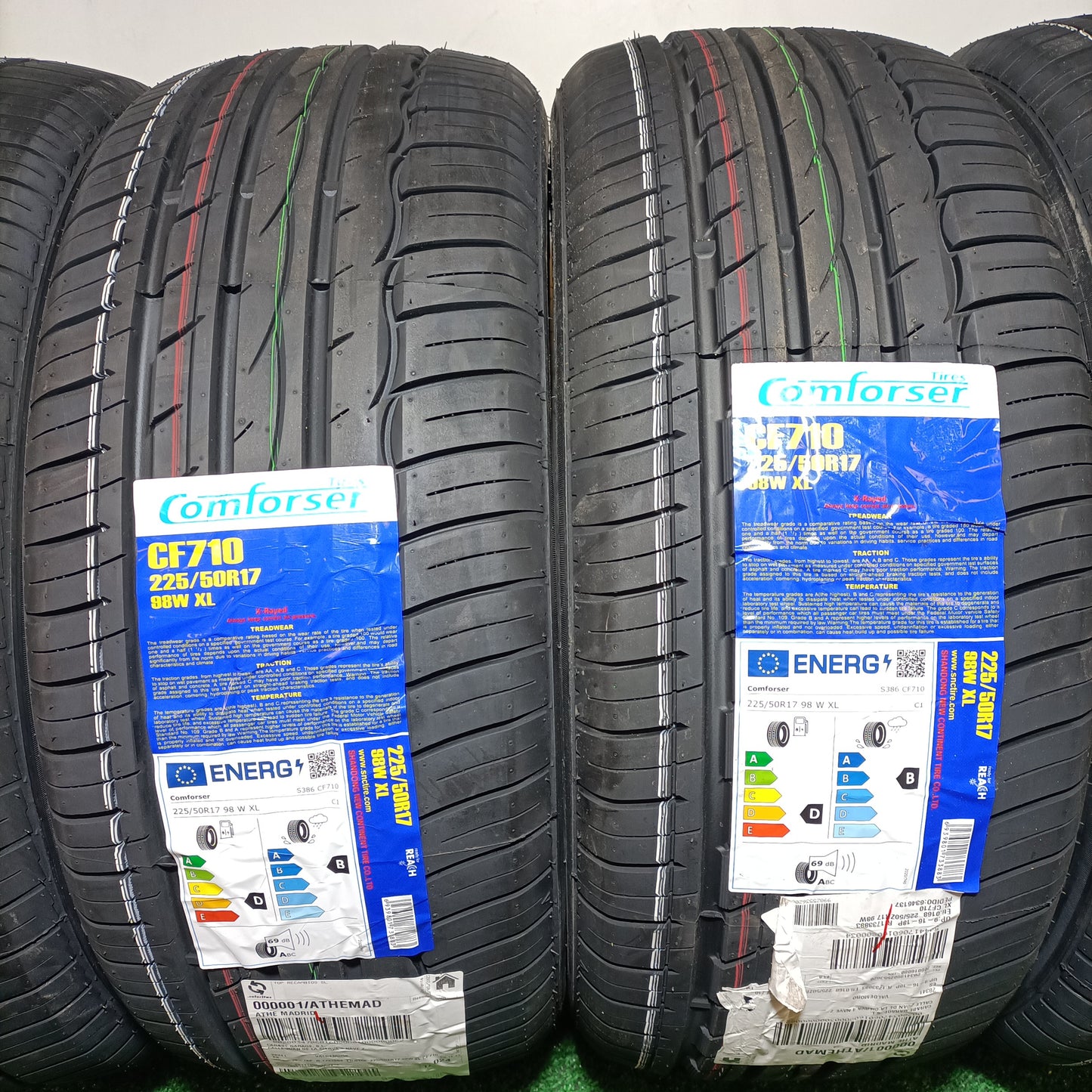 225 50 17 98W CF 710 COMFORSER TIRES CON PROTECCIÓN DE LLANTA /PRECIO UNIDAD, ENVÍO GRATIS.