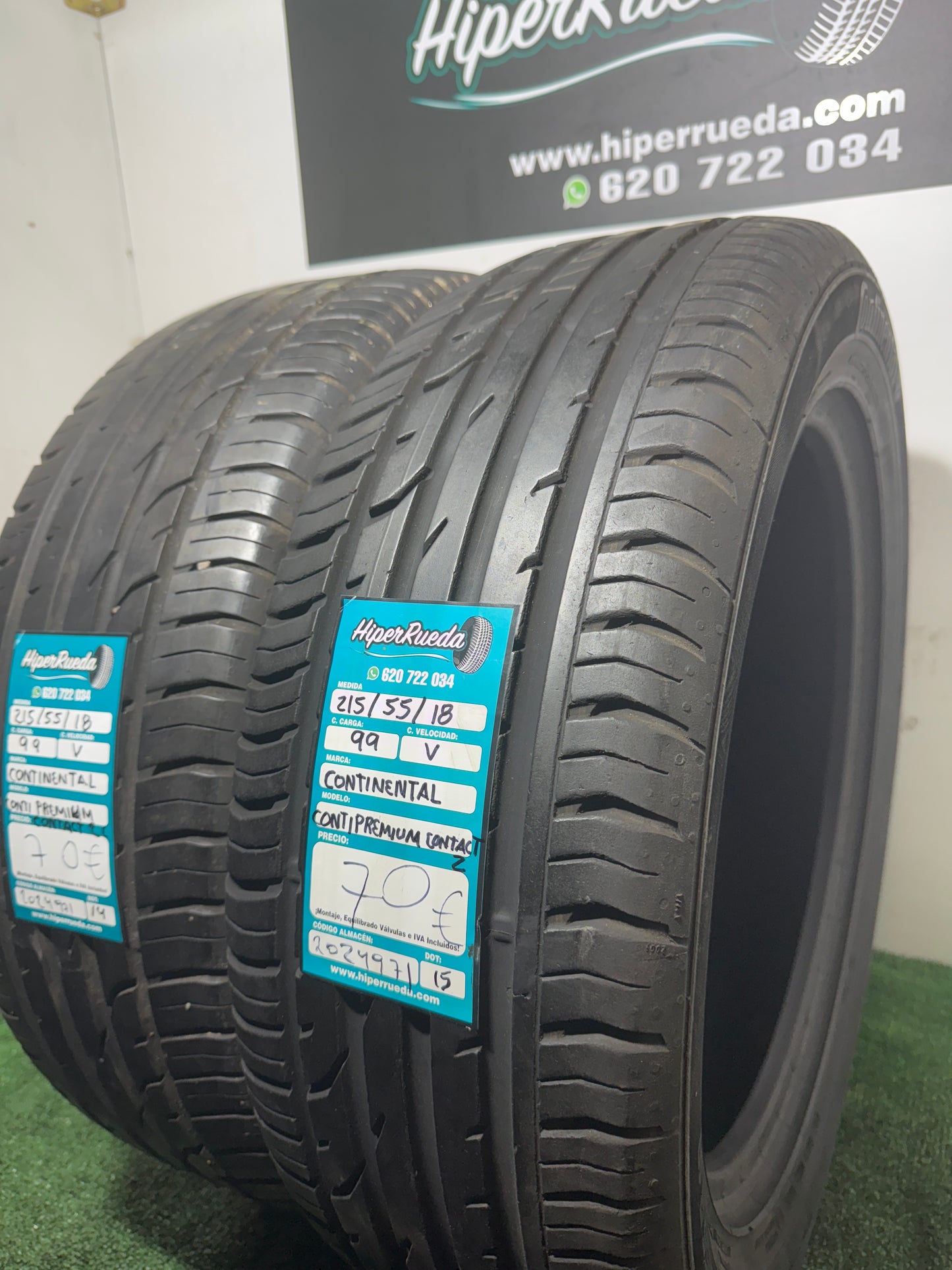 215 55 18 99V CONTINENTAL CONTI PREMIUM CONTACT 2