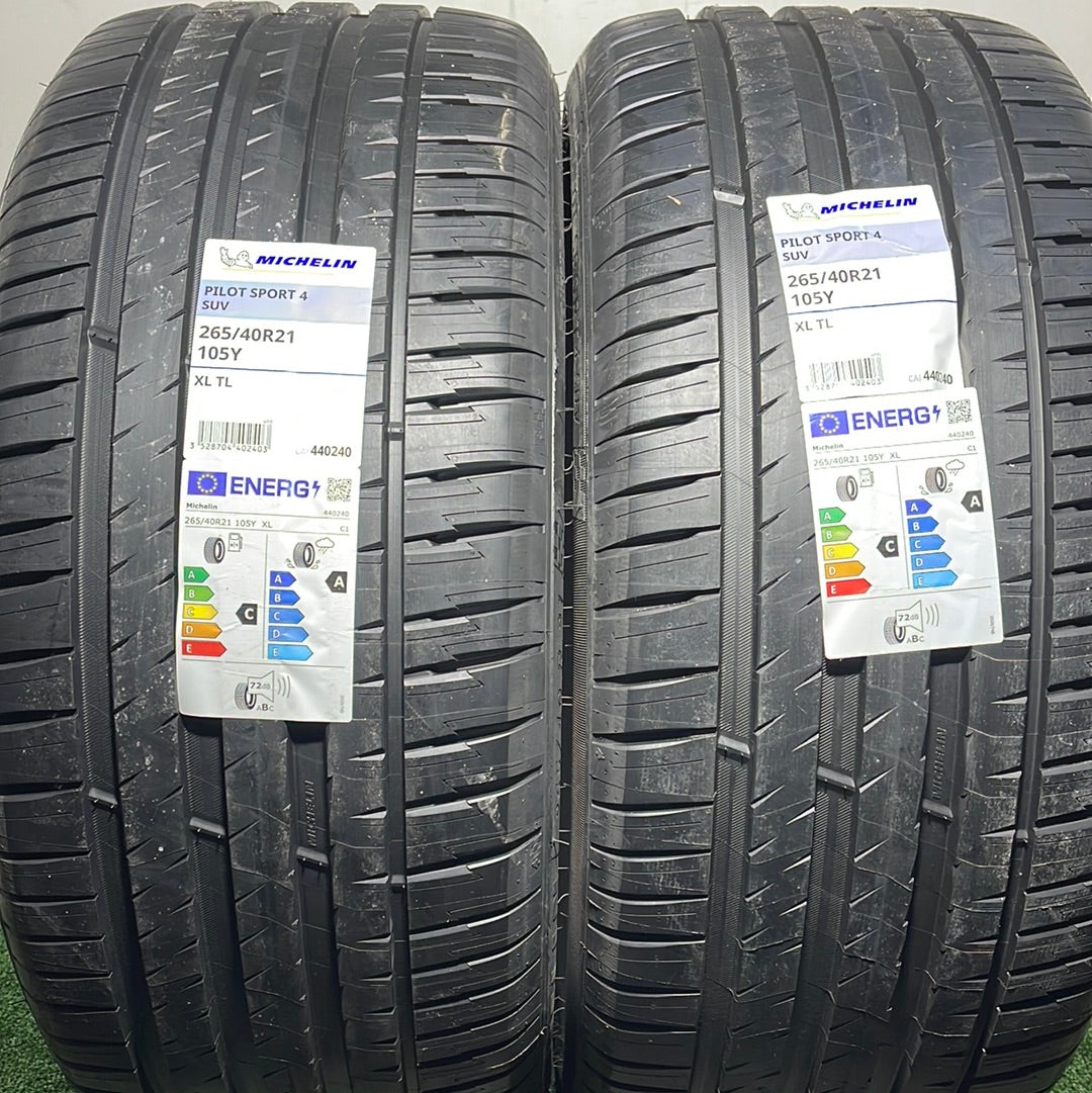265 40 21 105Y MICHELIN PILOT SPORT 4 SUV /PRECIO UNIDAD, ENVÍO GRATIS.