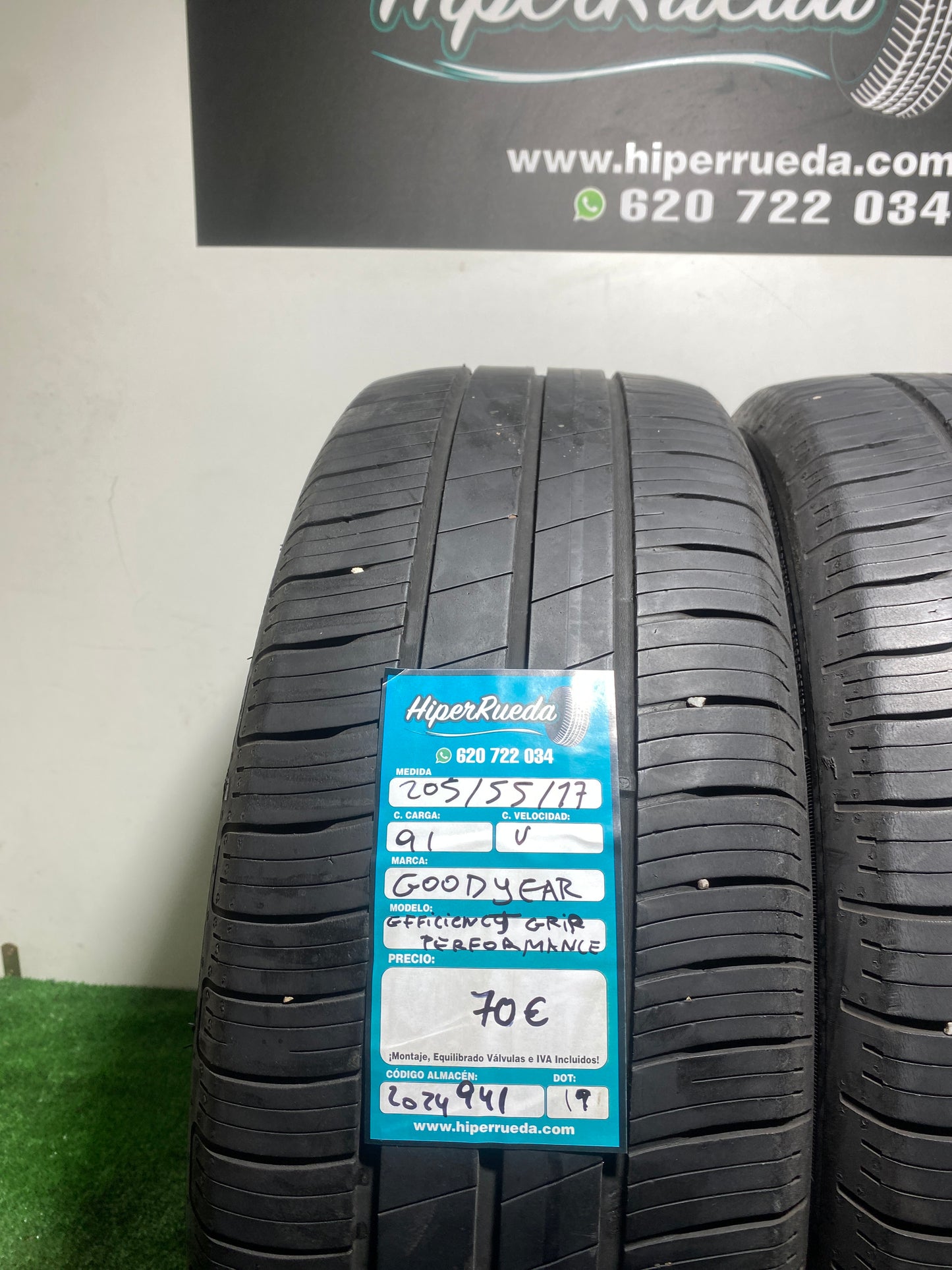 205 55 17 91V GOODYEAR EFFICIENCY GRIP PERFORMANCE