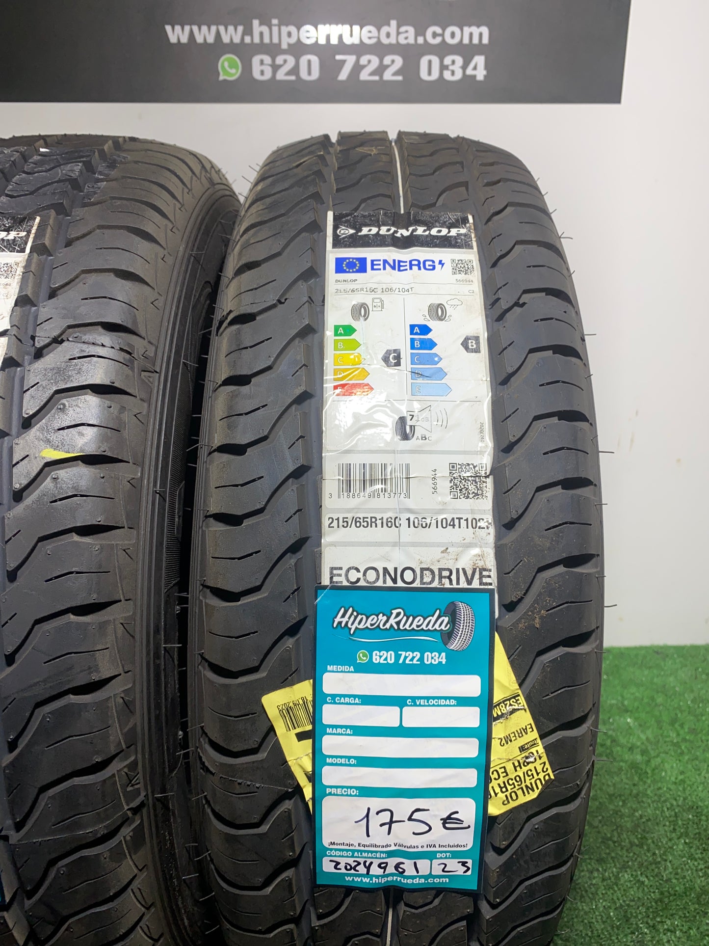 215 65 16C 106/104T 102H DUNLOP ECONODRIVE