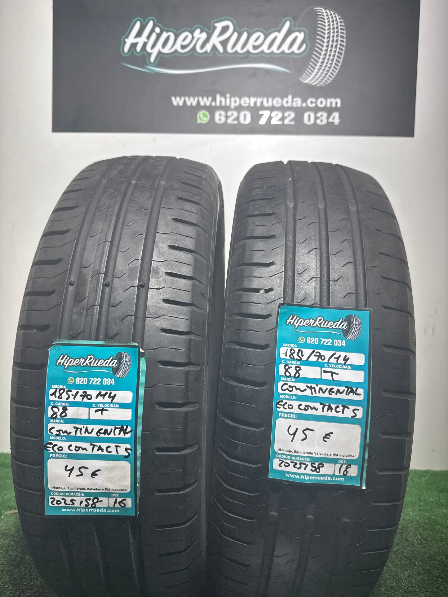 185 70 14 88T CONTINENTAL ECOCONTACT5
