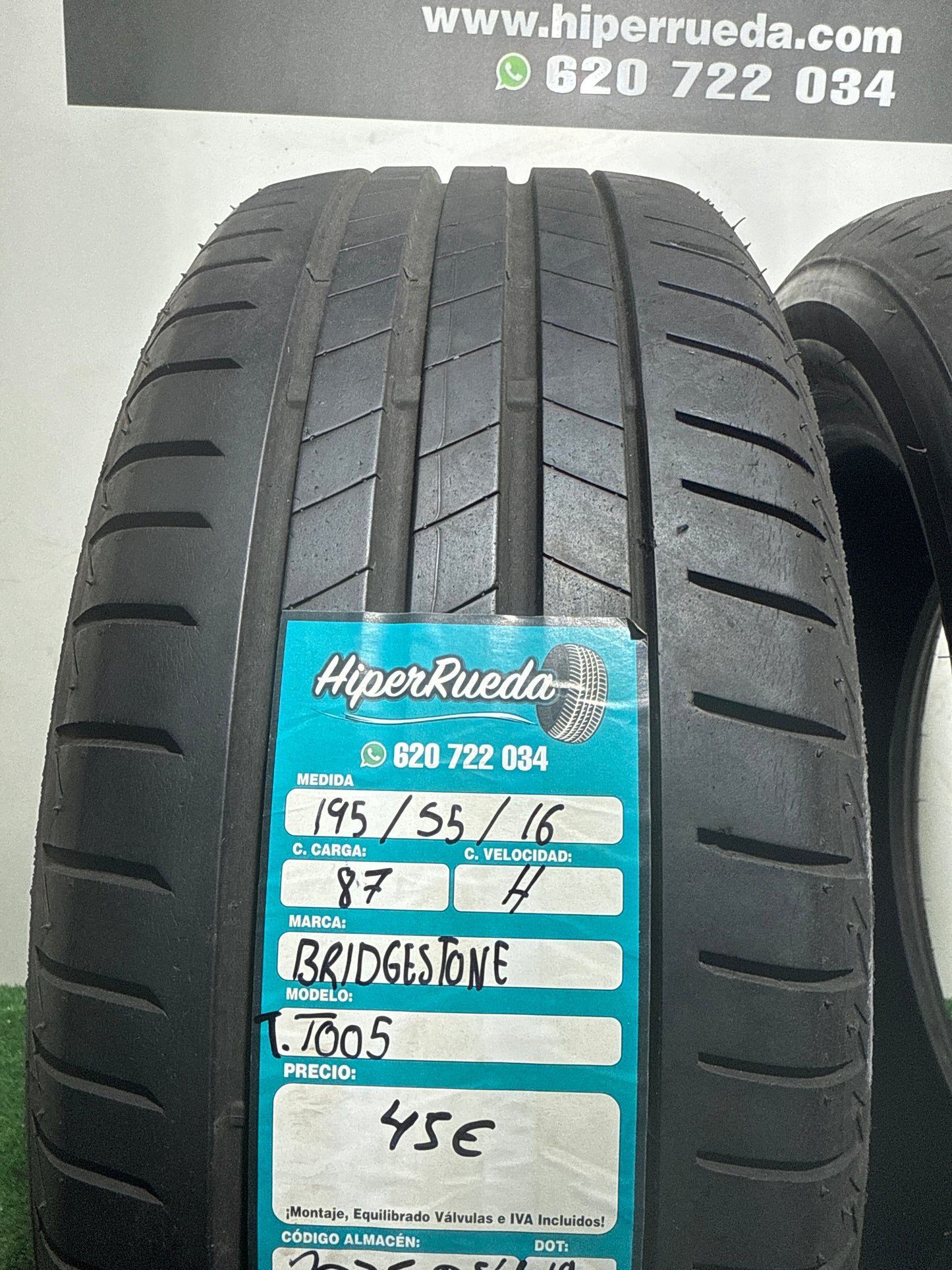 195 55 16 87H BRIDGESTONE TURANZA T005