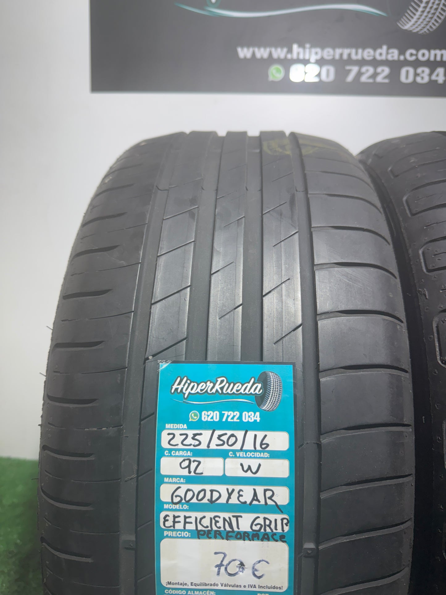 225 50 16 92W GOODYEAR EFFICIENT GRIP PERFORMANCE