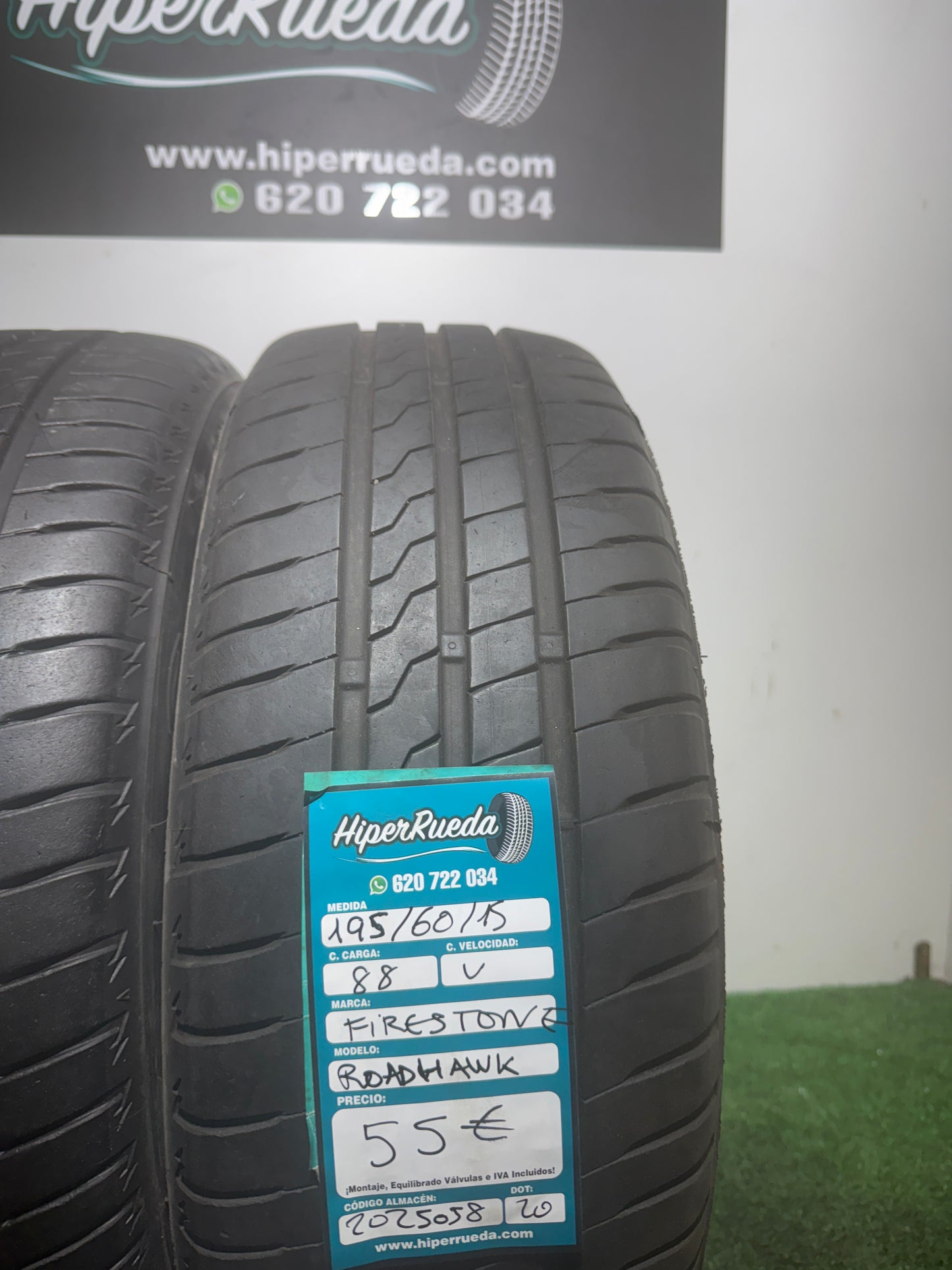 195 60 15 88V FIRESTONE ROADHAWK