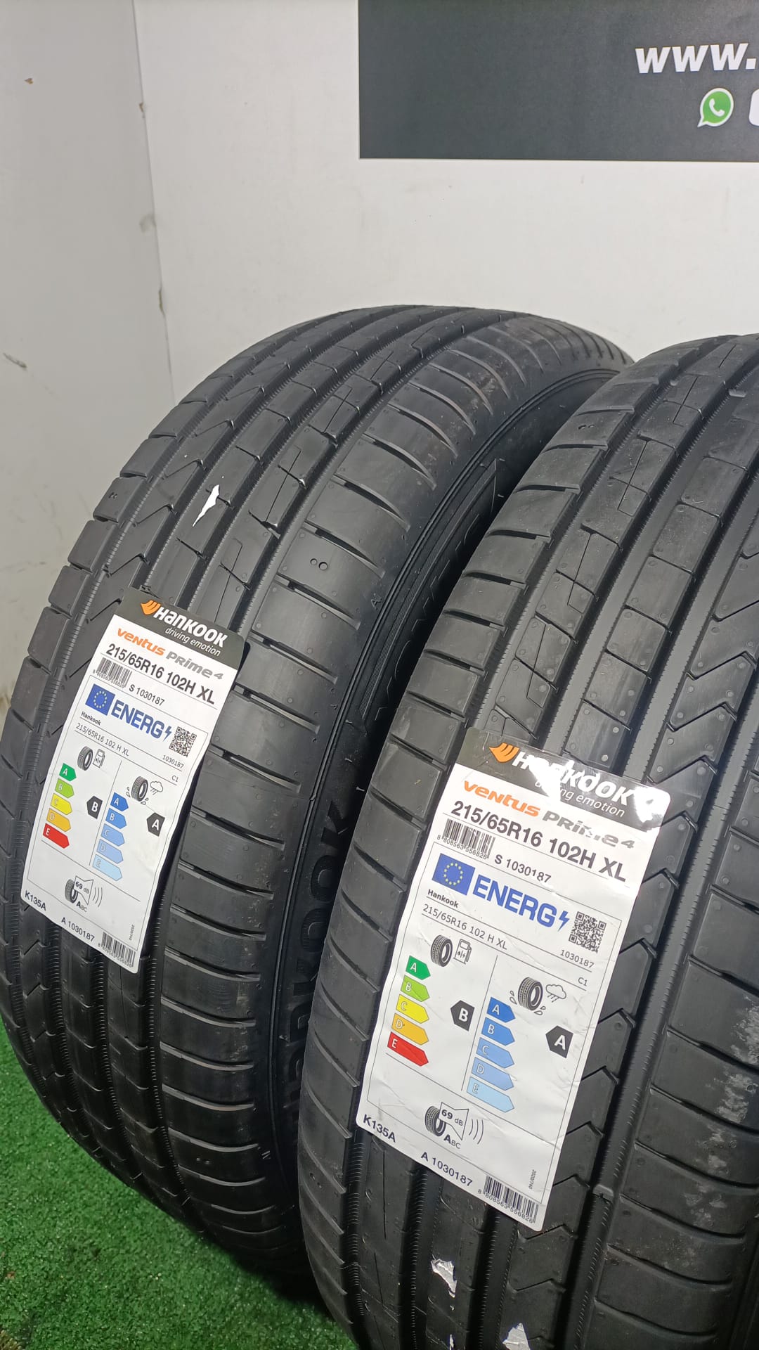 215 65 16 102H XL HANKOOK VENTUS PRIME 4/ PRECIO UNIDAD, ENVÍO GRATIS.