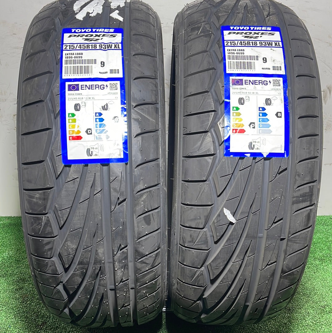 215 45 18 93W XL TOYOTIRES PROXES TR1 /PRECIO UNIDAD, ENVÍO GRATIS.
