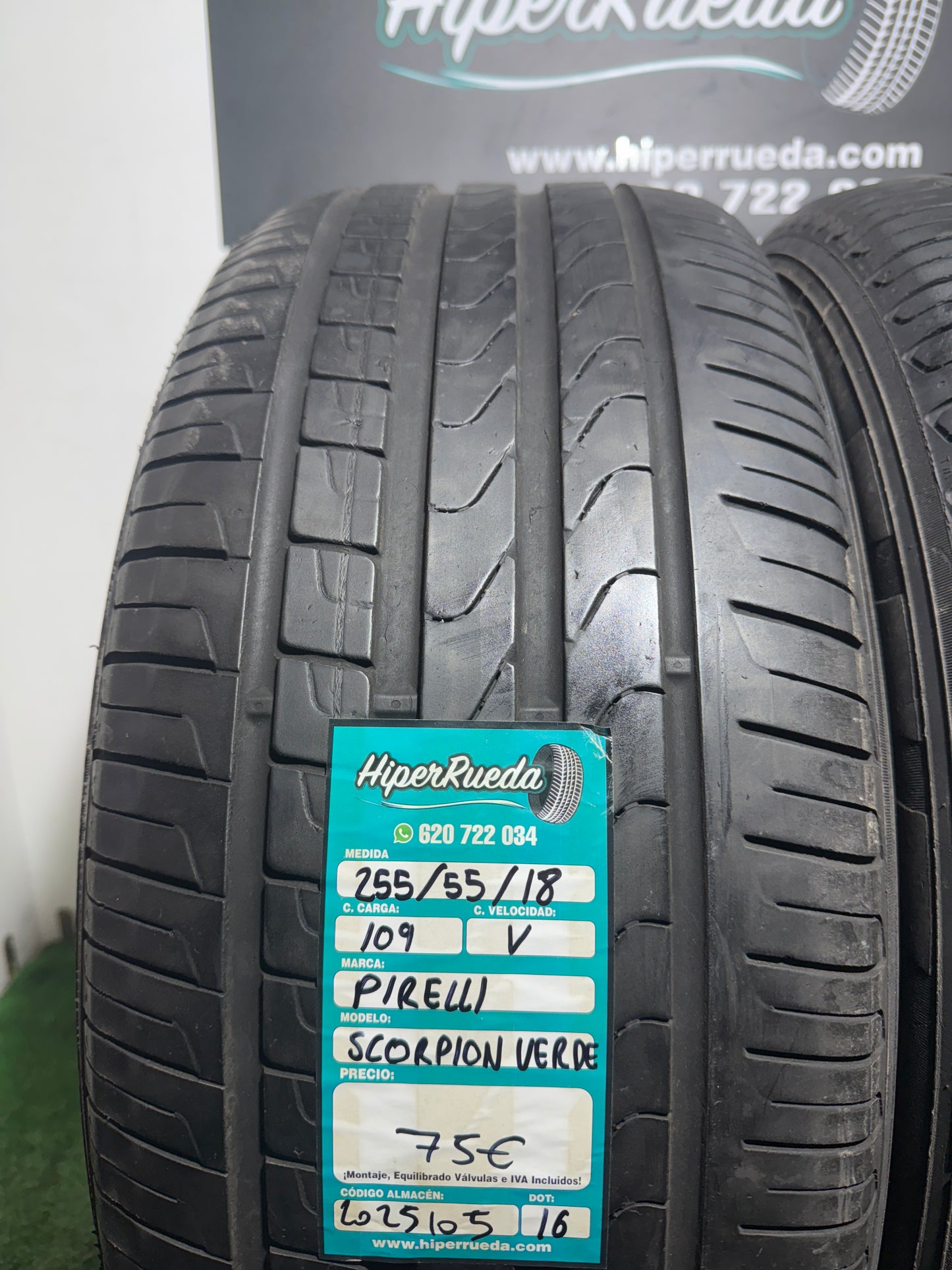 255 55 18 109V PIRELLI SCORPION VERDE
