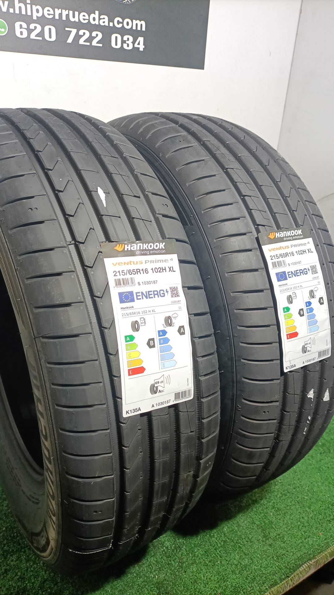 215 65 16 102H XL HANKOOK VENTUS PRIME 4/ PRECIO UNIDAD, ENVÍO GRATIS.