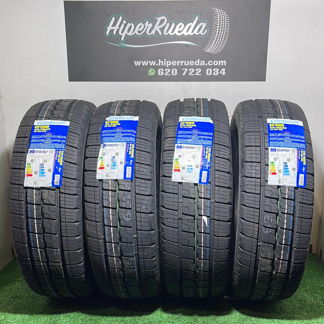 225 65 16C 112/110T COMFORSER TIRES CF300 CON PROTECCIÓN DE LLANTAS /PRECIO UNIDAD, ENVÍO GRATIS.