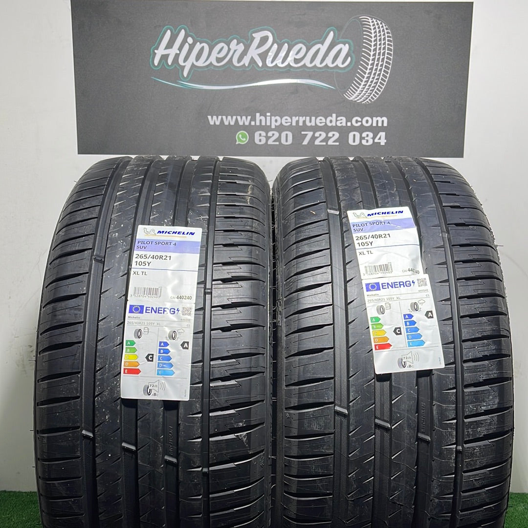 265 40 21 105Y MICHELIN PILOT SPORT 4 SUV /PRECIO UNIDAD, ENVÍO GRATIS.
