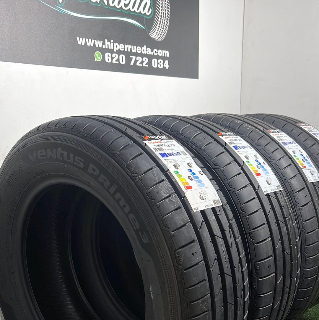 195 65 15 91V HANKOOK VENTUS PRIME 3 /PRECIO UNIDAD, ENVÍO GRATIS.
