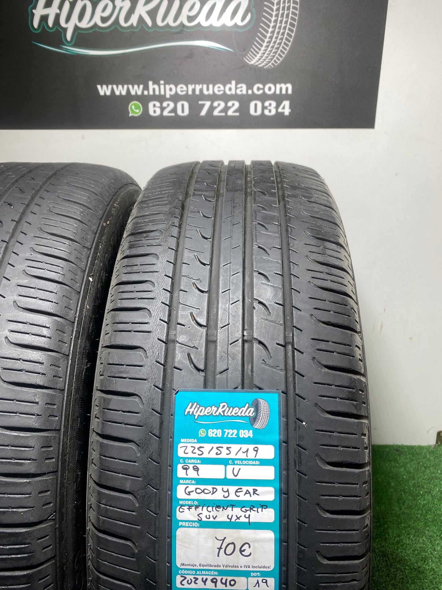 225 55 19 99V GOODYEAR EFFICIENT GRIP SUV 4x4
