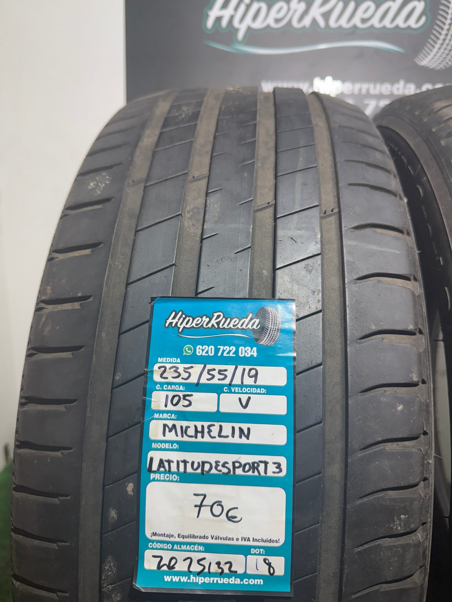 235 55 19 105V MICHELIN LATITUDE SPORT3