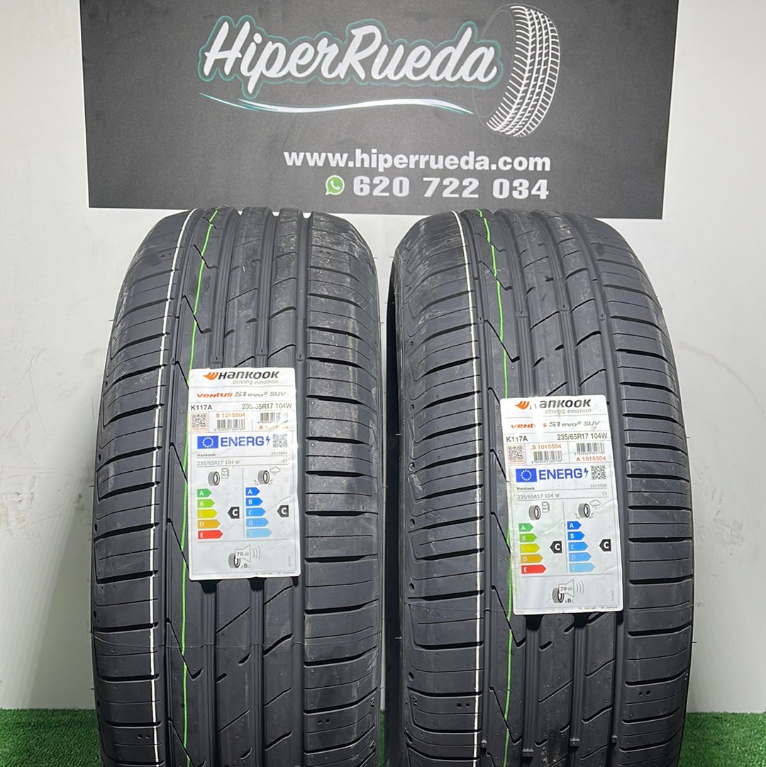 235 65 17 104W HANKOOK VENTUS S1EVO2 SUV /PRECIO UNIDAD, ENVÍO GRATIS.