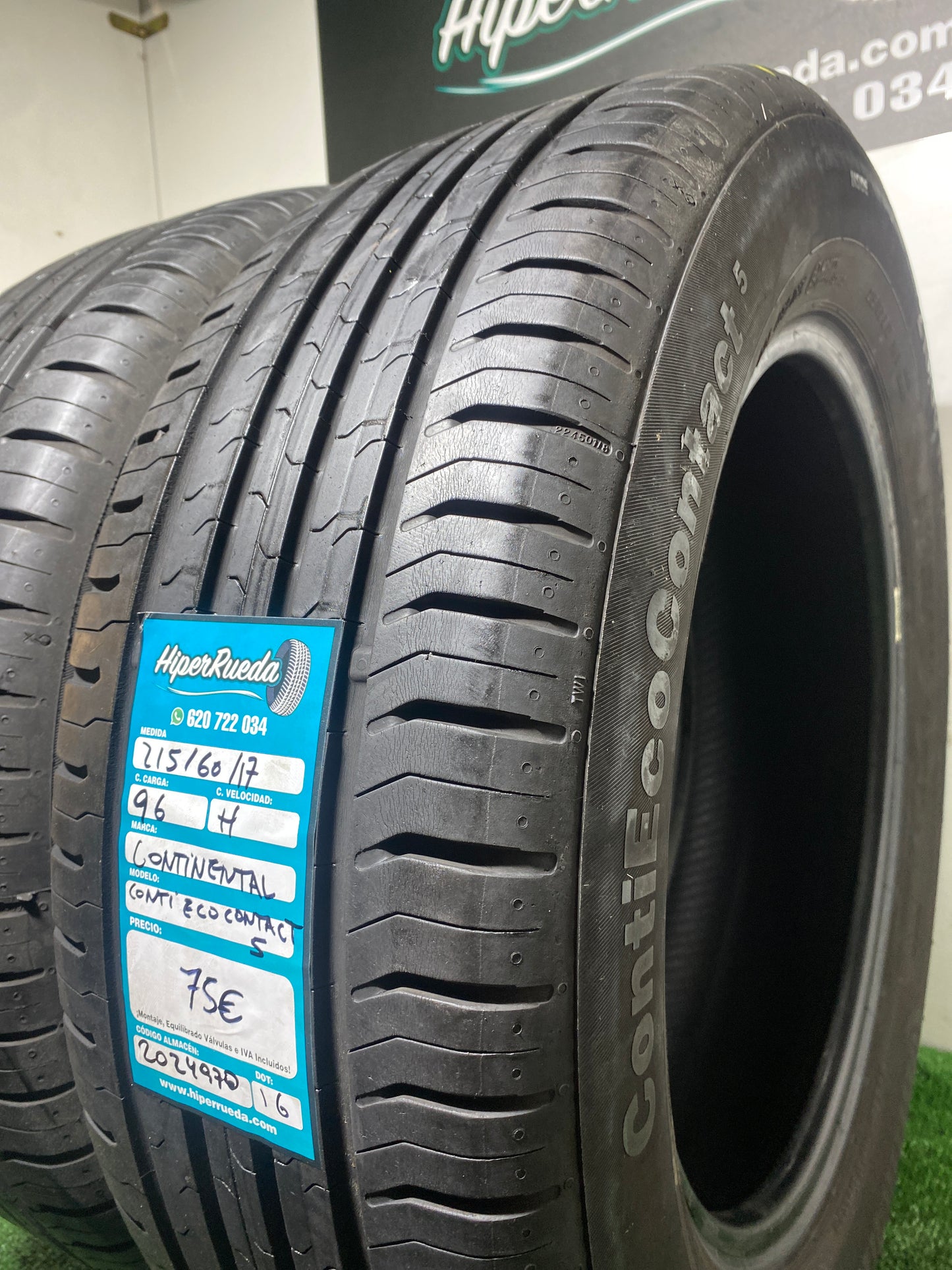 215 60 17 96H CONTINENTAL CONTIECOCONTACT 5