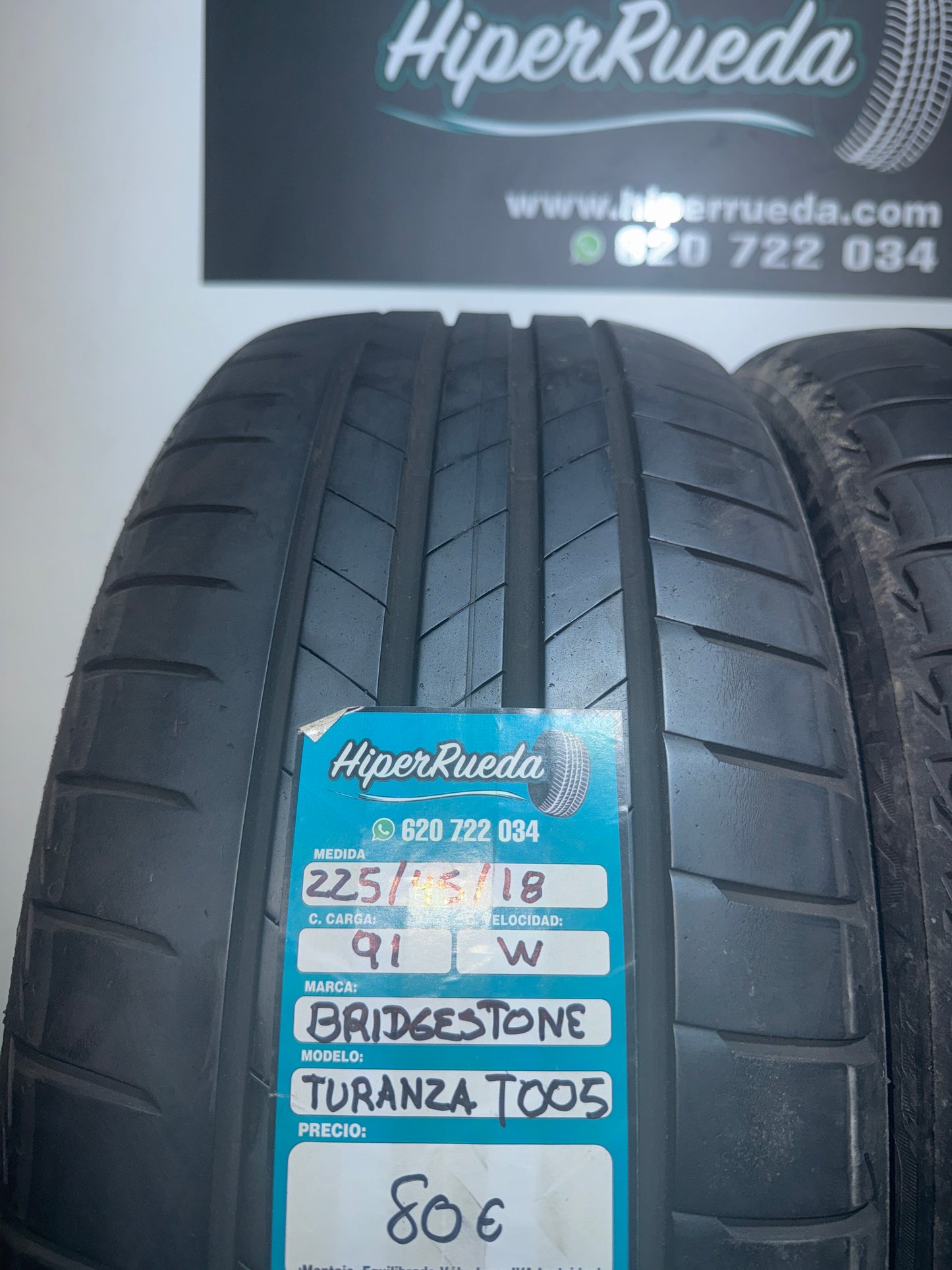 225 45 18 91W BRIDGESTONE TURANZA T005