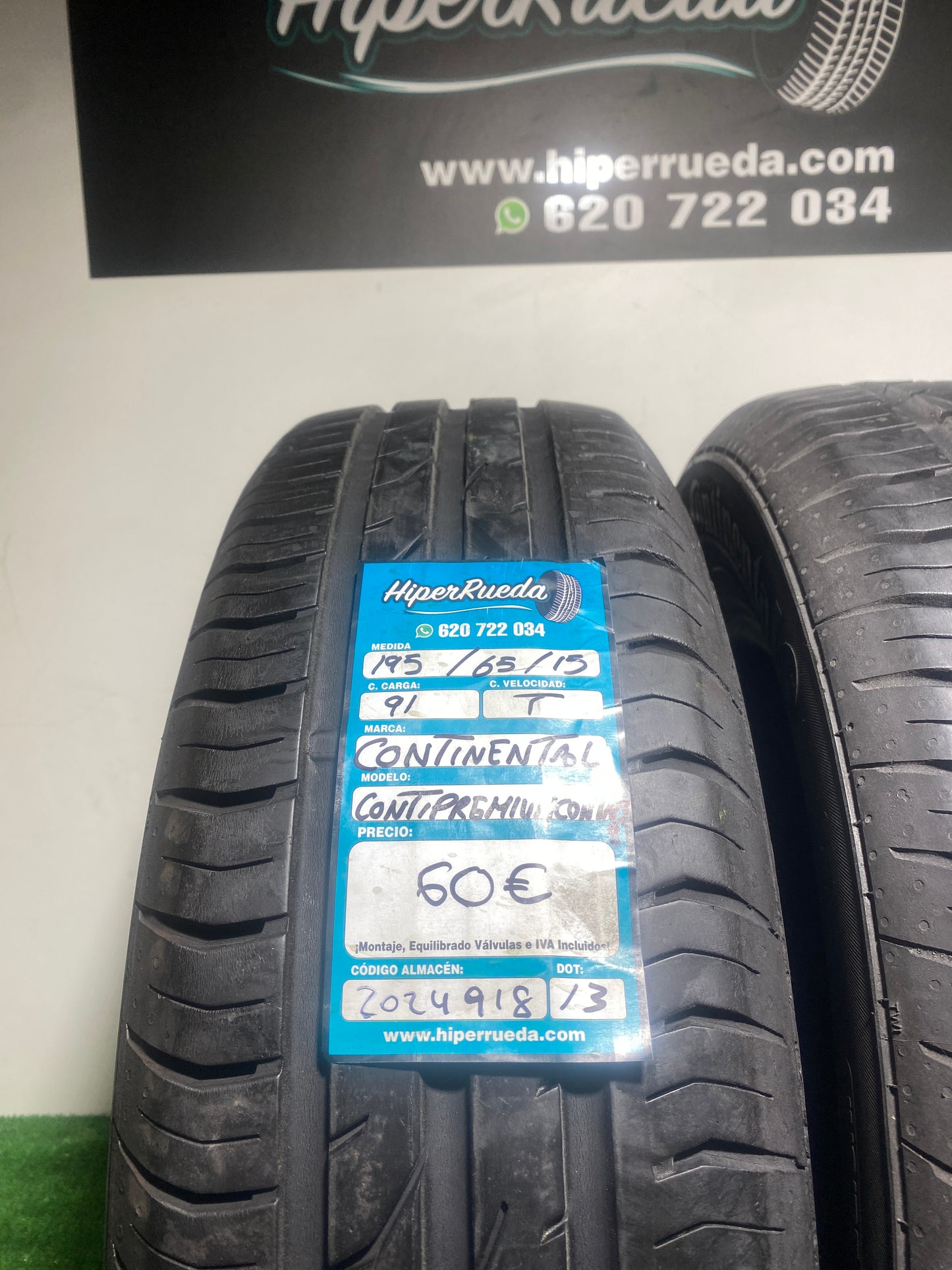 195 65 15 91T CONTINENTAL CONTIPREMIUM CONTACT2