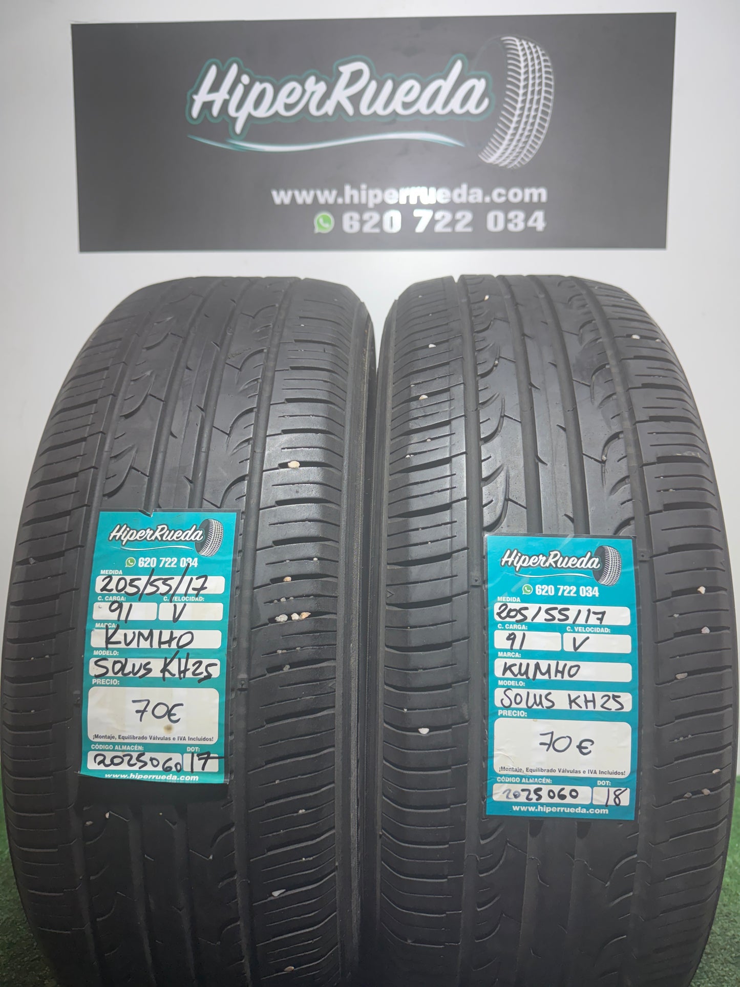 205 55 17 91V KUMHO SOLUS KH25