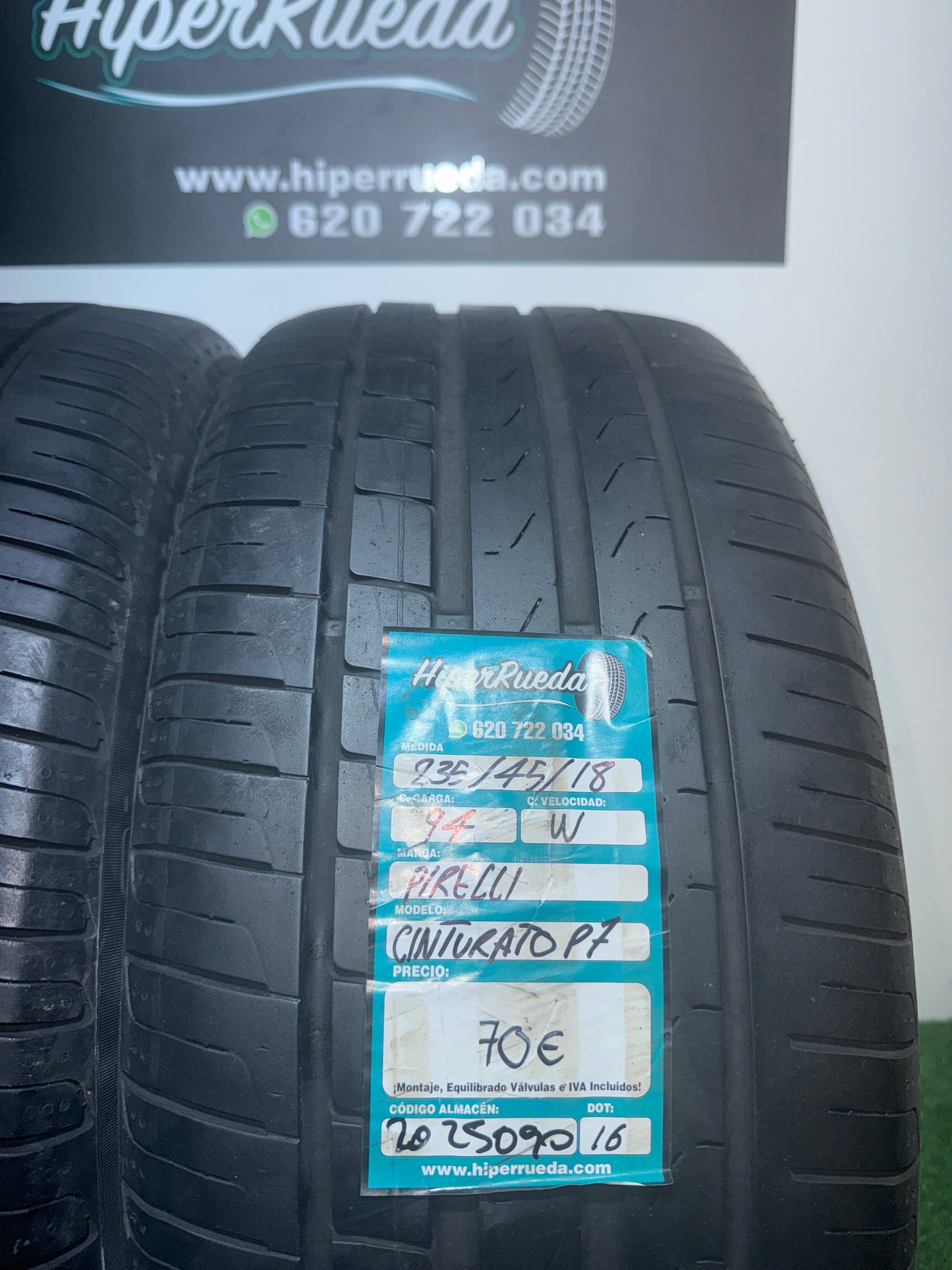 235 45 18 94W PIRELLI CINTURATO P7