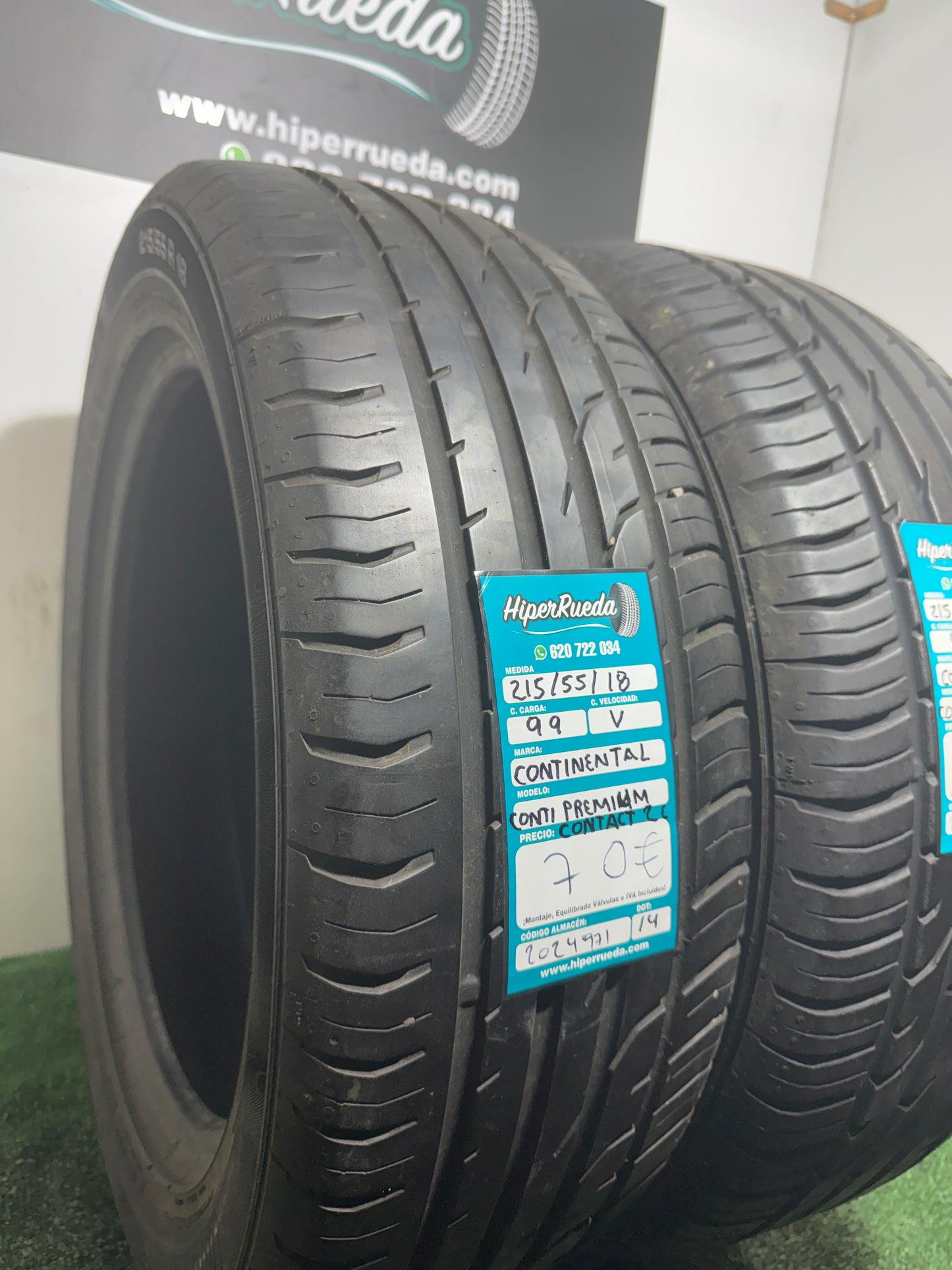215 55 18 99V CONTINENTAL CONTI PREMIUM CONTACT 2