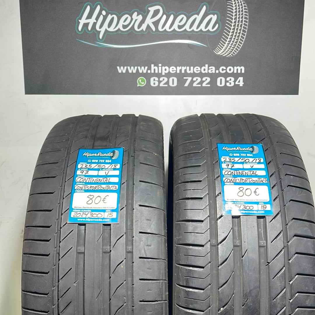235 50 18 97W CONTINENTAL CONTISPORTCONTACT 5