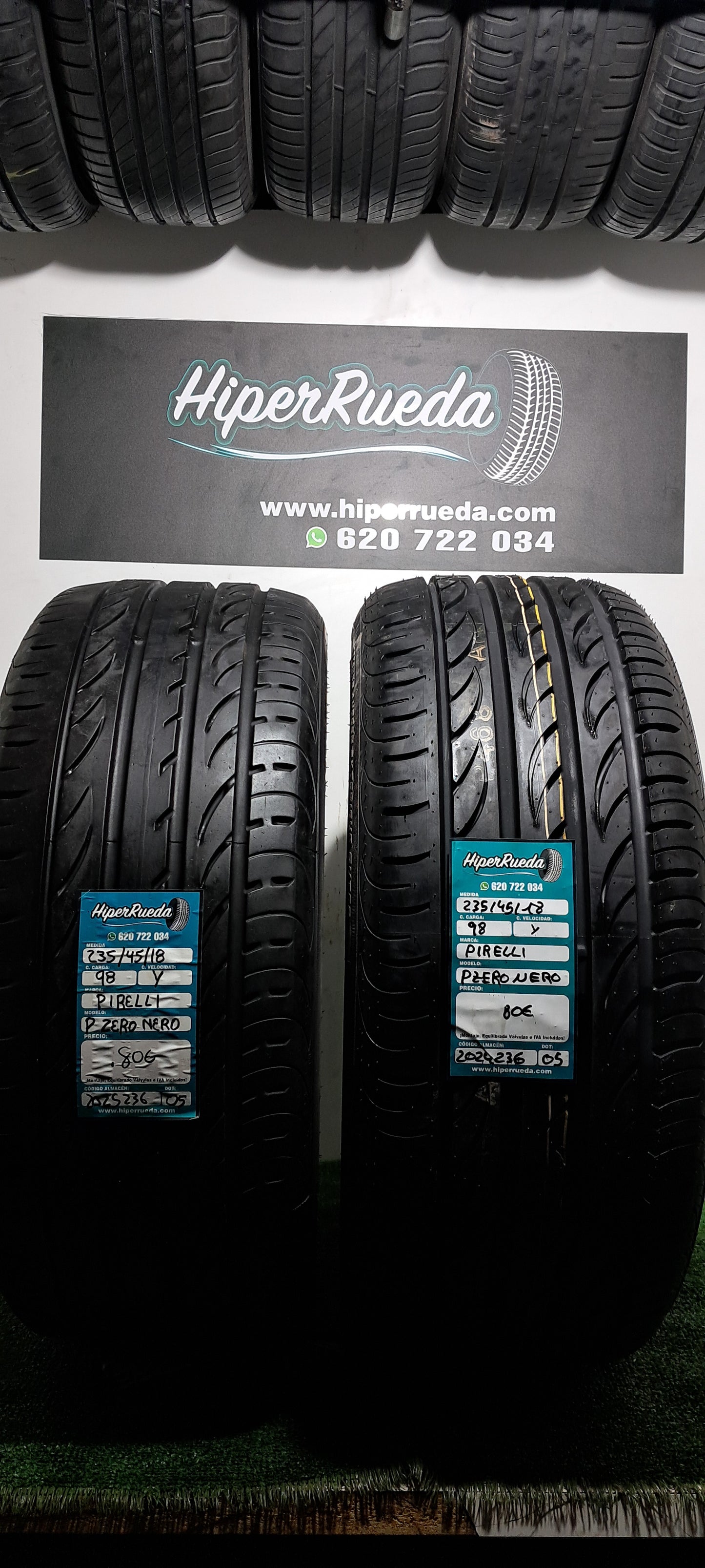 235 45 18 98Y PIRELLI P ZERO NERO