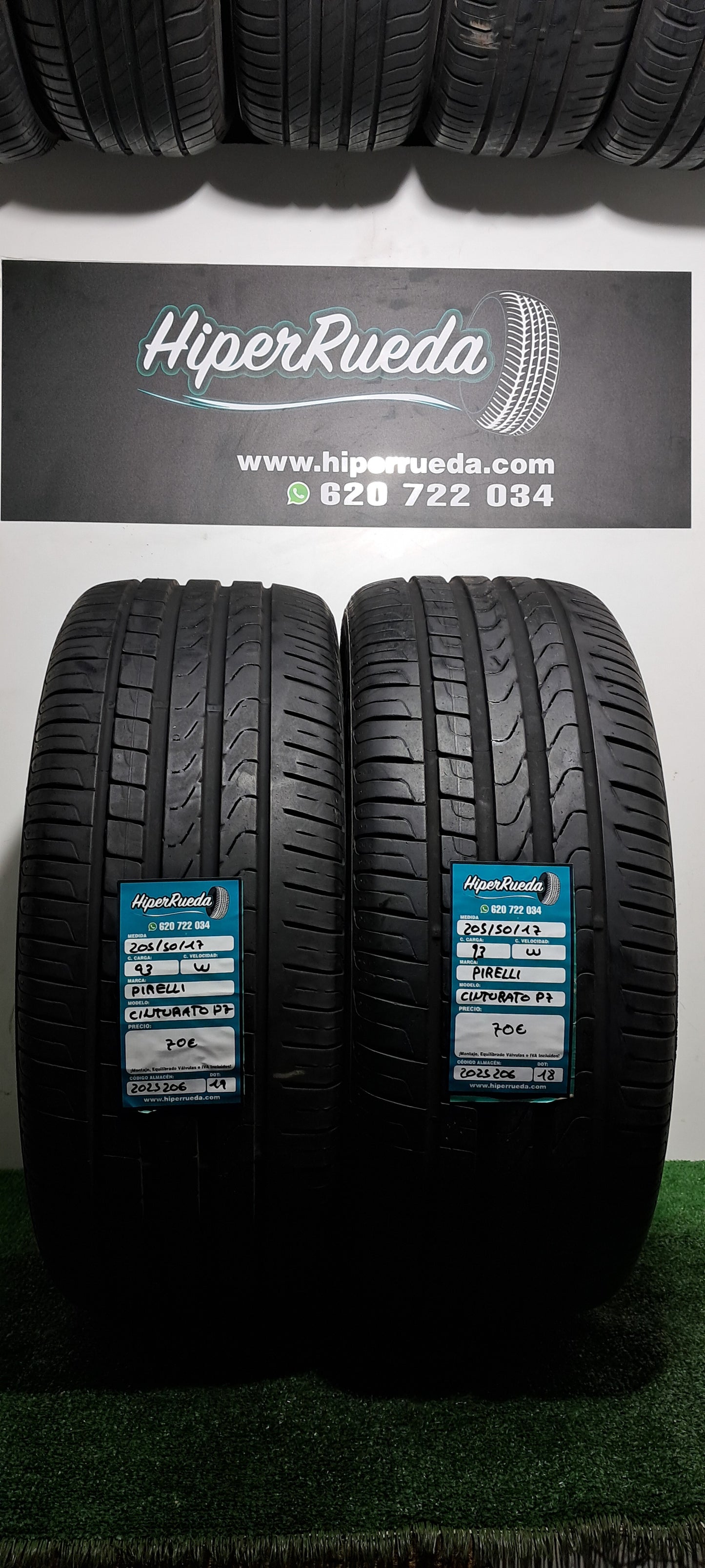 205 50 17 93W PIRELLI CINTURATO P7