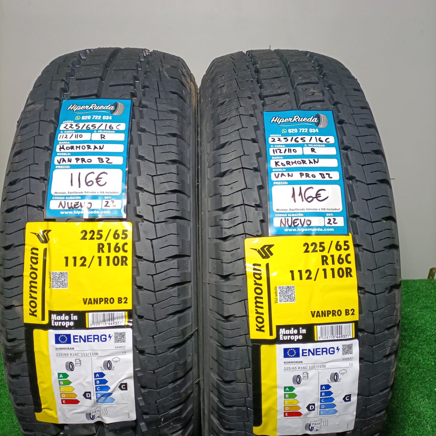 225 65 16 C 112/110R KORMORAN VANPRO B2 /PRECIO UNIDAD, ENVÍO GRATIS.
