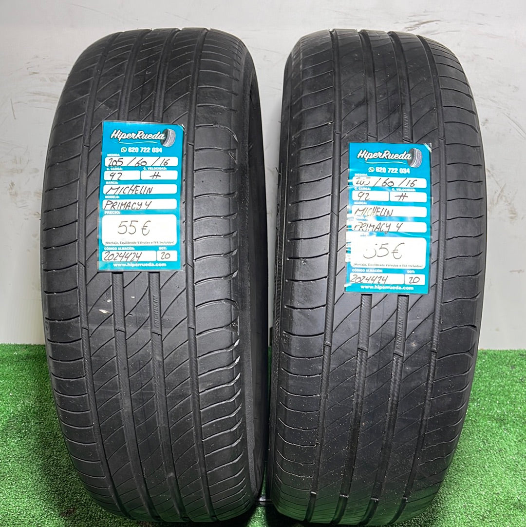 205 60 16 92H MICHELIN PRIMACY 4