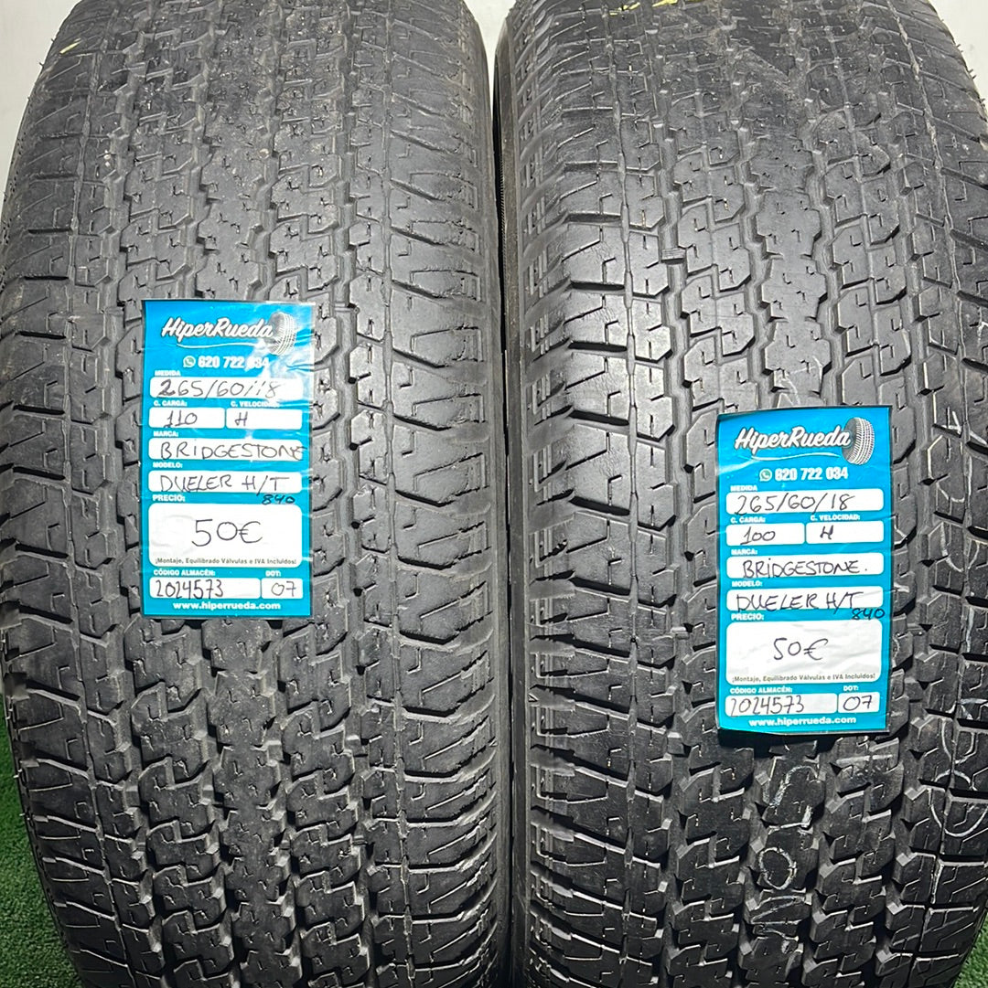 265 60 18 100H BRIDGESTONE DUELER H/T