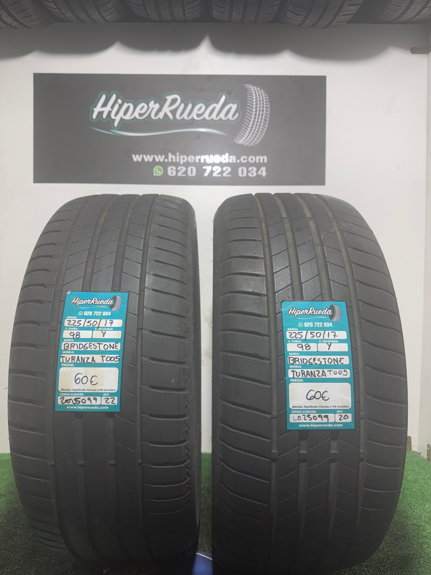 225 50 17 98Y BRIDGESTONE TURANZA T005