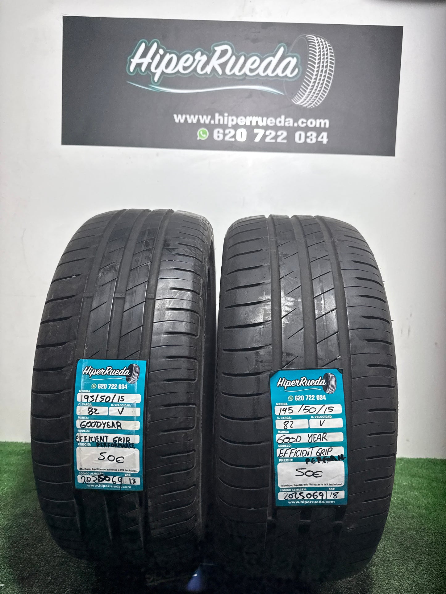 195 50 15 82V GOODYEAR EFFICIENT GRIP PERFORMANCE