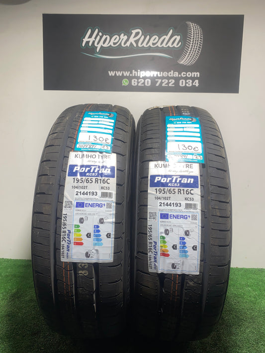 195 65 16C KUMHO TYRE PORTRAN KC53