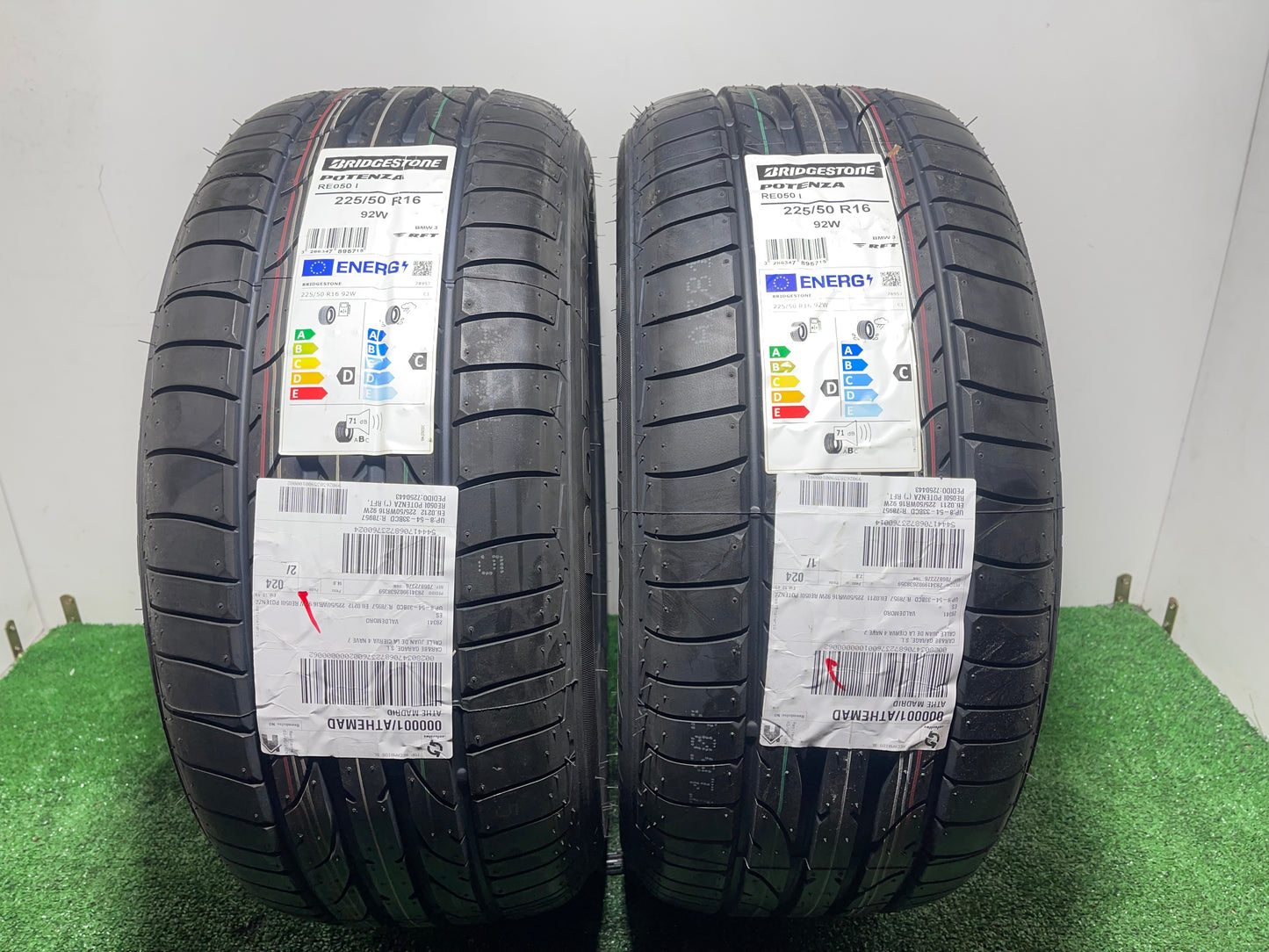 225 50 16 92W BRISGESTONE TURANZA RE050/PRECIO UNIDAD, ENVÍO GRATIS.