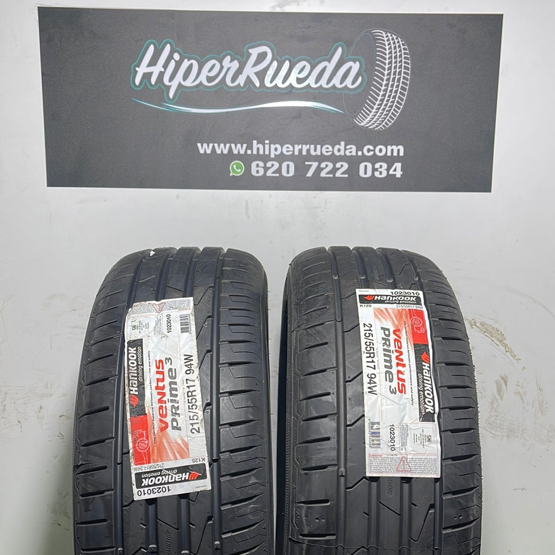 215 55 17 94W HANKOOK VENTUS PRIME 3/ PRECIO UNIDAD, ENVÍO GRATIS