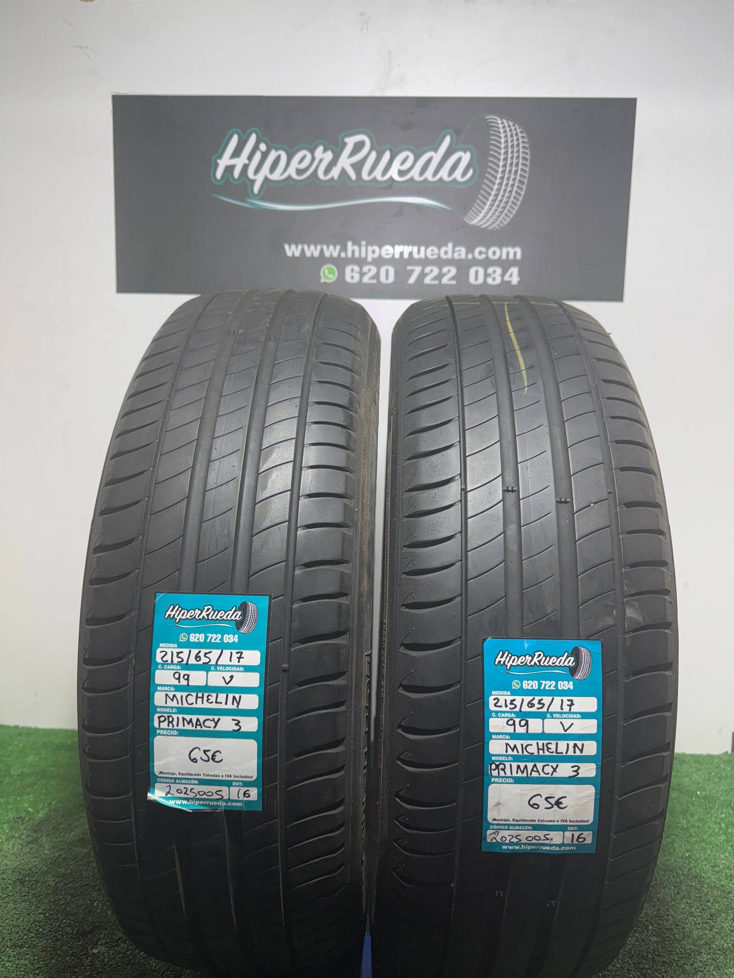 215 65 17 99V MICHELIN PRIMACY 3