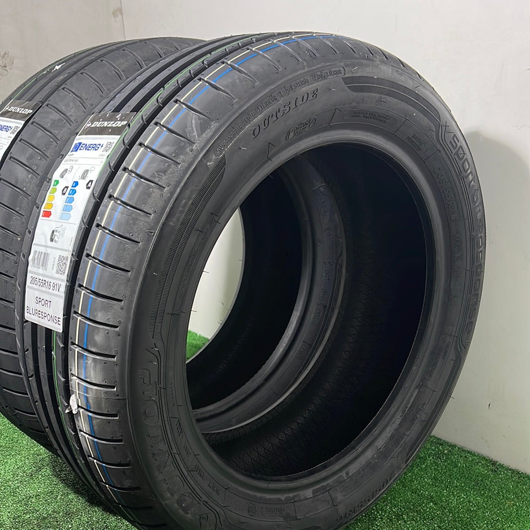 205 55 16 91V DUNLOP SPORT BLUERESPONSE/ PRECIO UNIDAD, ENVÍO GRATIS.