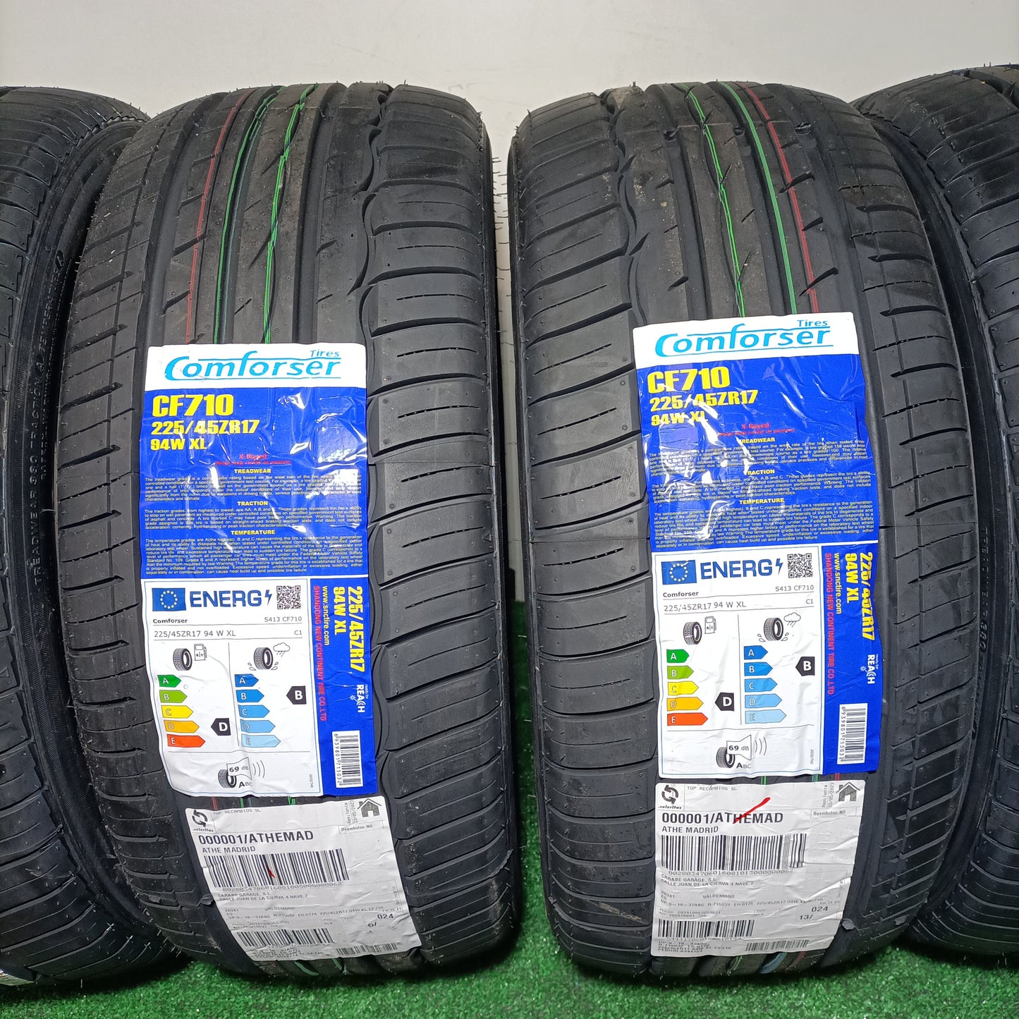 225 45 17 94W XL COMFORSER TIRES CON PROTECCIÓN DE LLANTA  /PRECIO UNIDAD,  ENVÍO GRATIS.