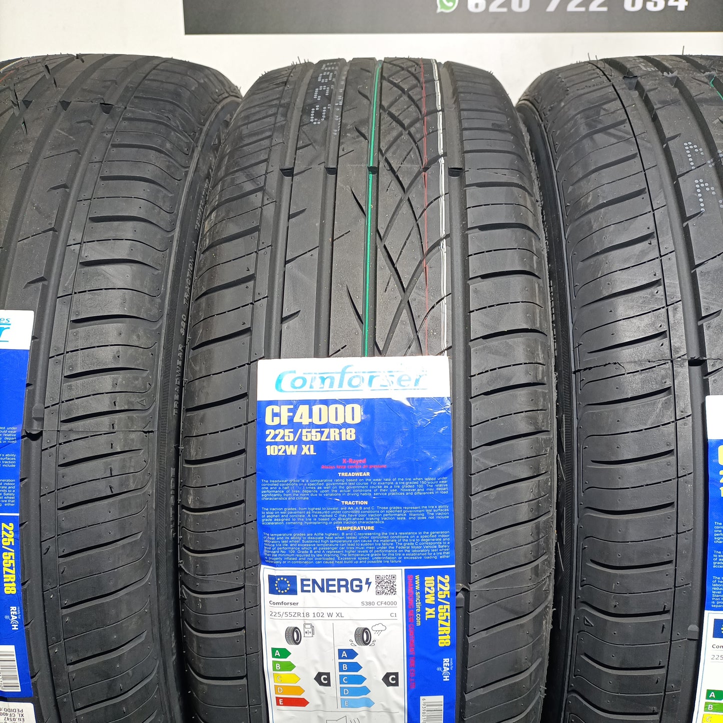 225 55 18 102W XL CF 4000 COMFORSER TIRES CON PROTECCIÓN DE LLANTA  /PRECIO UNIDAD,  ENVÍO GRATIS.