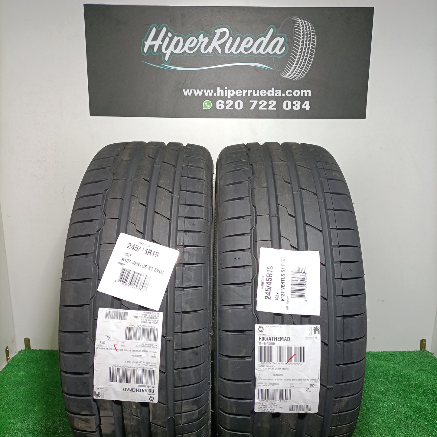 245 45 19 102Y HANKOOK K127 VENTUS S1 EVO 3  /PRECIO UNIDAD,  ENVÍO GRATIS.