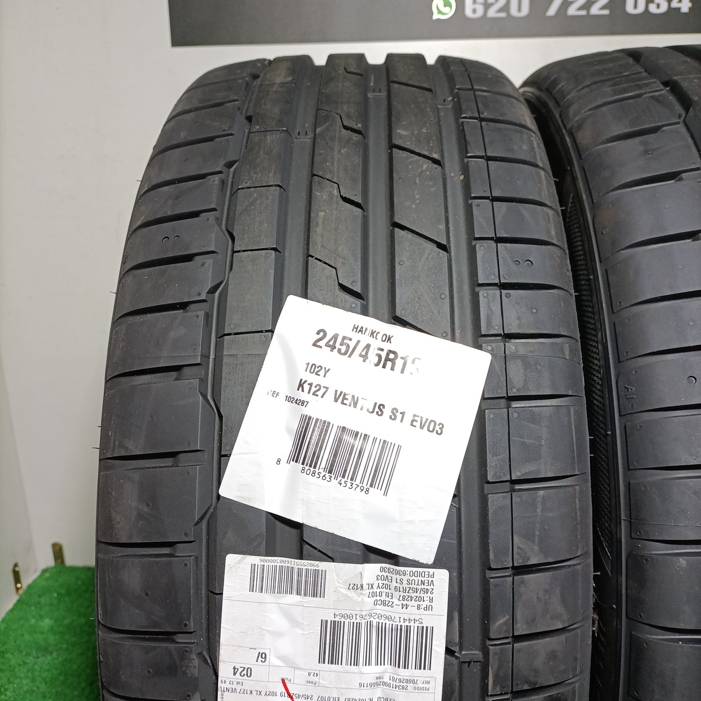 245 45 19 102Y HANKOOK K127 VENTUS S1 EVO 3  /PRECIO UNIDAD,  ENVÍO GRATIS.