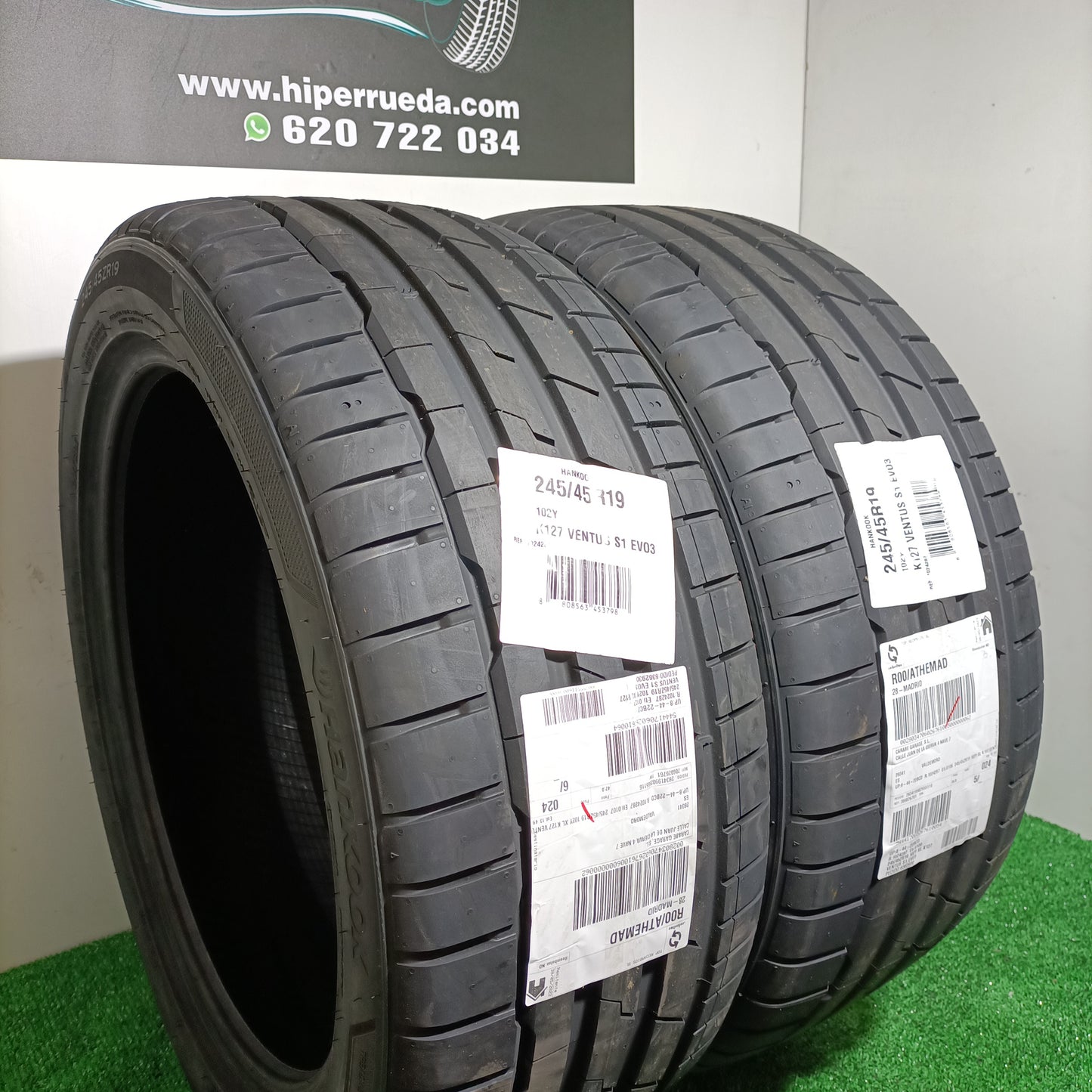 245 45 19 102Y HANKOOK K127 VENTUS S1 EVO 3  /PRECIO UNIDAD,  ENVÍO GRATIS.