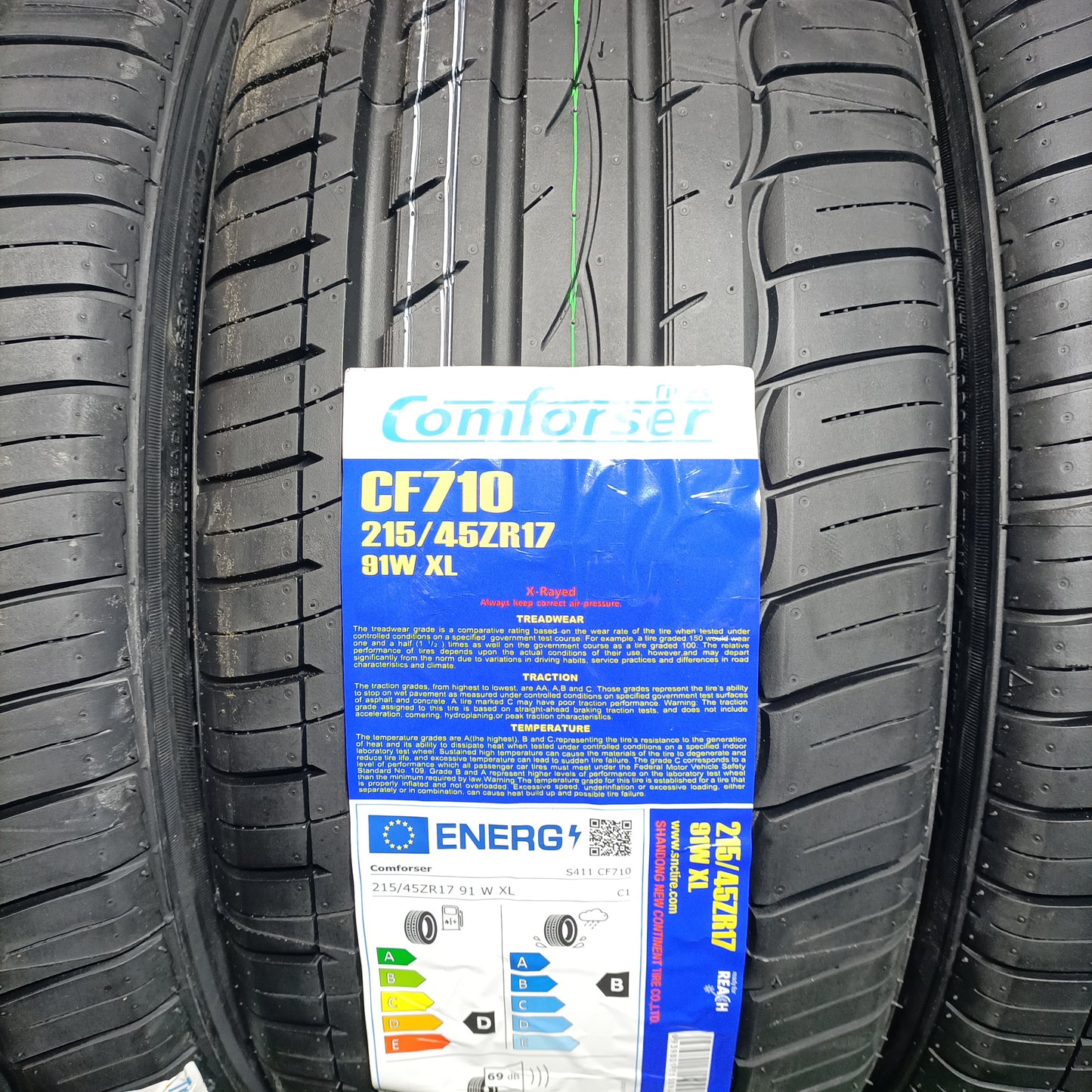 215 45 17 91W XL CF 710 COMFORSER TIRES, CON PROTECCIÓN DE LLANTA  /PRECIO UNIDAD,  ENVÍO GRATIS.